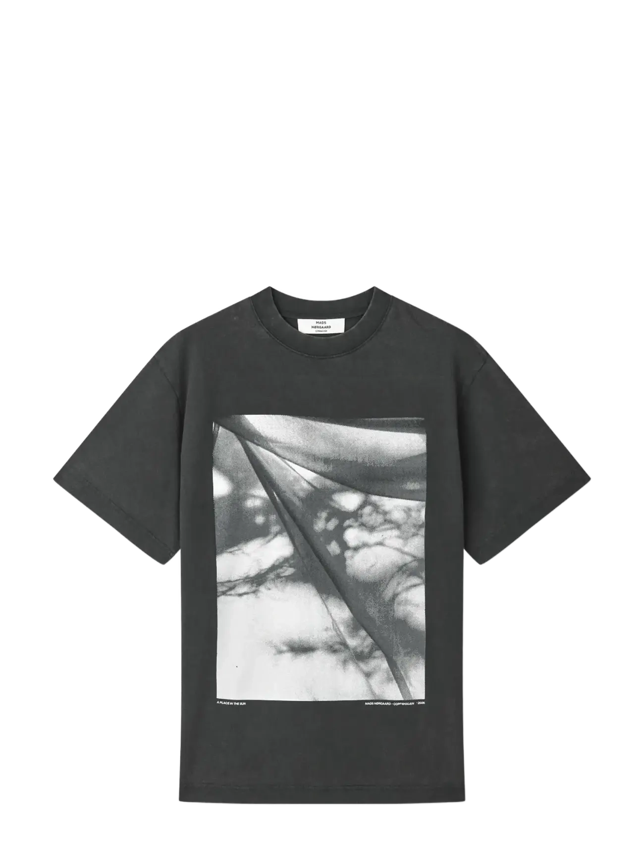 Mads Nørgaard Cotton Jersey Dassel Tee - Kleidung - BLACK / black