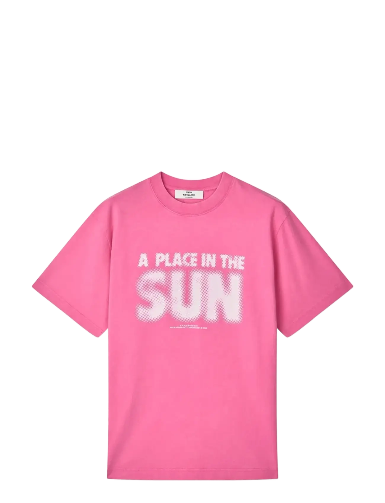 Mads Nørgaard Cotton Jersey Dassel Tee - Kleidung - CARMINE ROSE / pink/rose