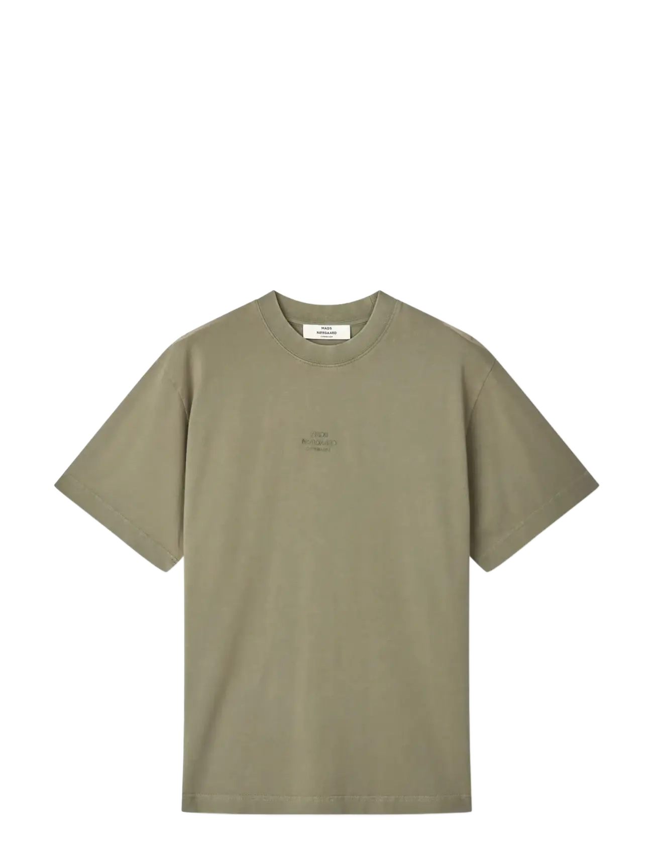 Mads Nørgaard Cotton Jersey Dassel Tee - Kleidung - OVERLAND TREK / khaki/green