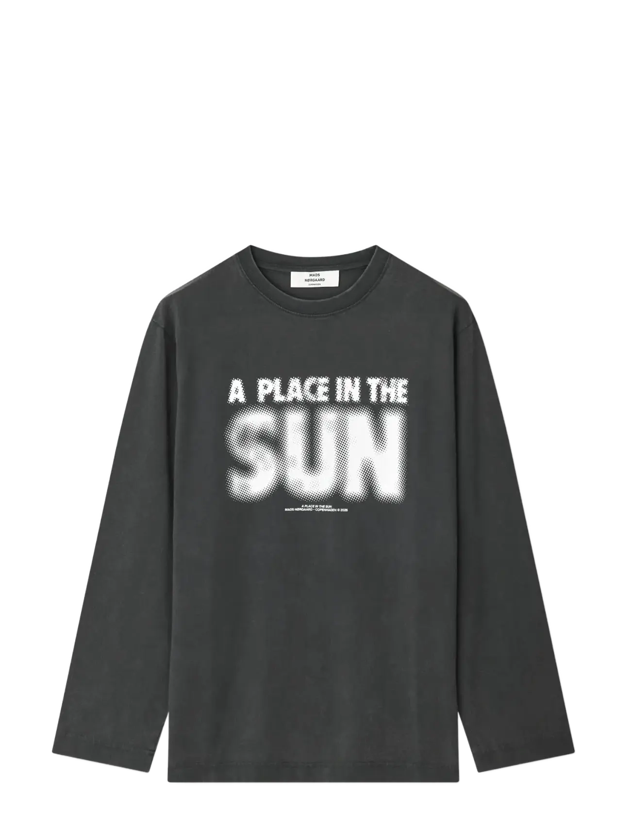 MADS NØRGAARD Baumwolle Jersey Jerry Tee Ls Schwarz - XL - Damen