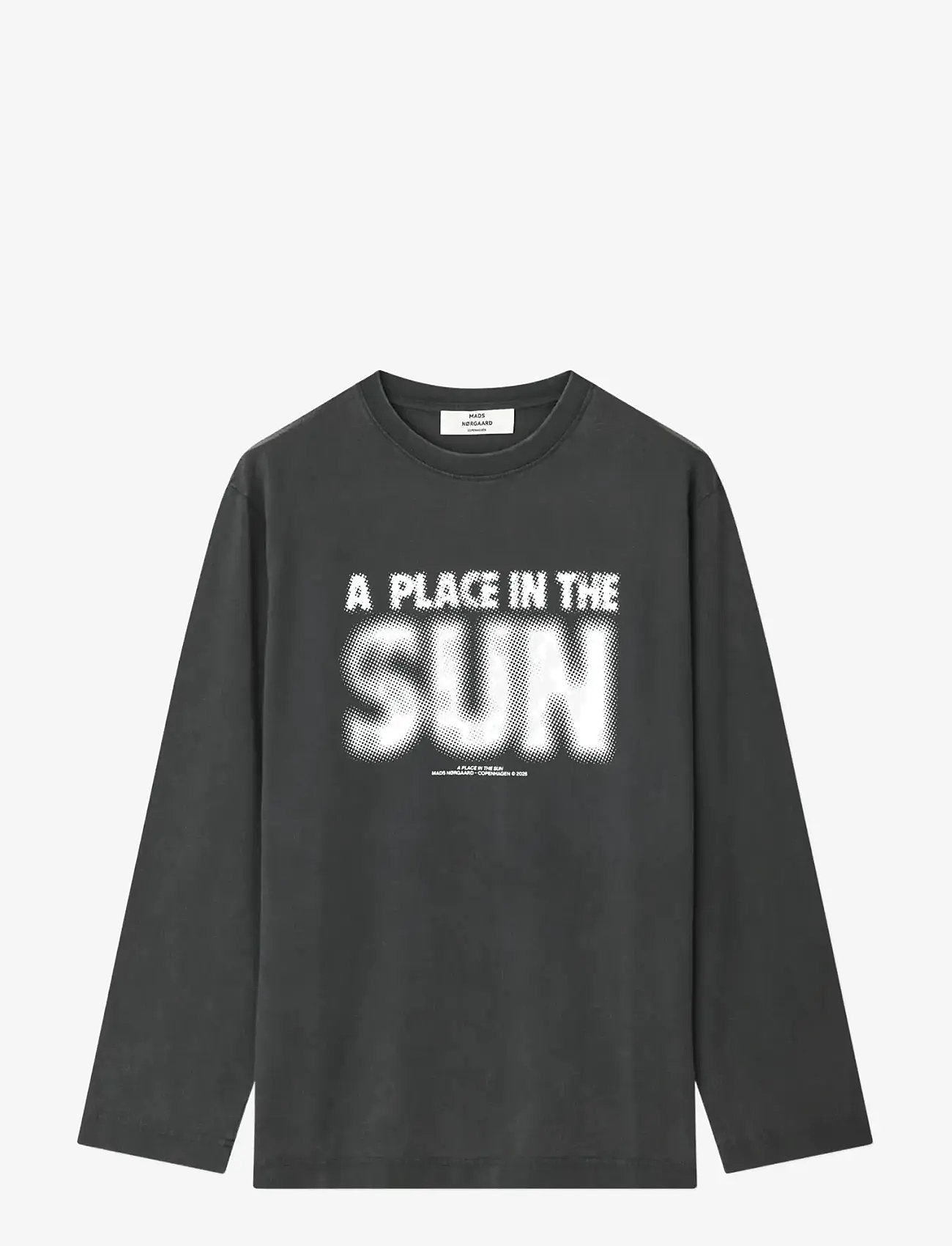 Mads Nørgaard - Cotton Jersey Jerry Tee LS - långärmade toppar - black - 0