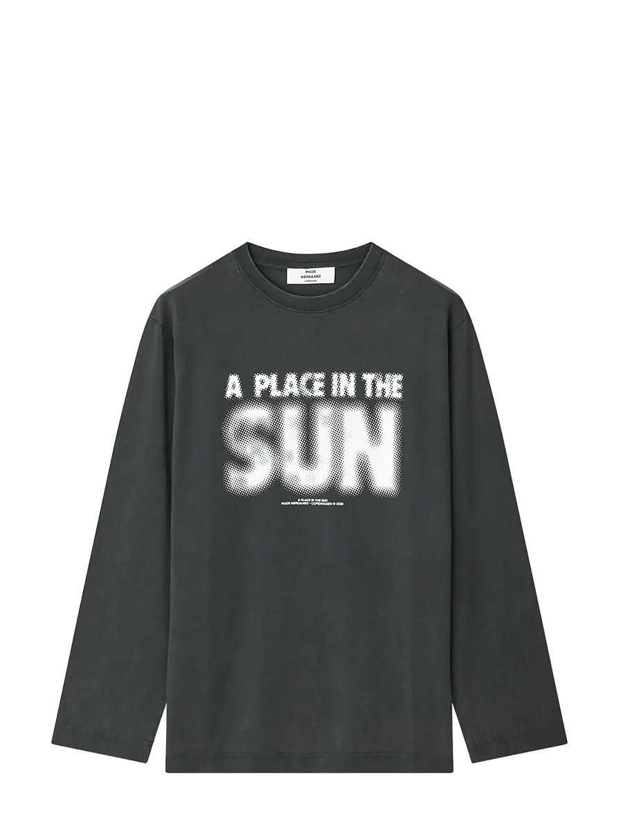 Mads Nørgaard - Cotton Jersey Jerry Tee LS - langärmlige tops - black - 0