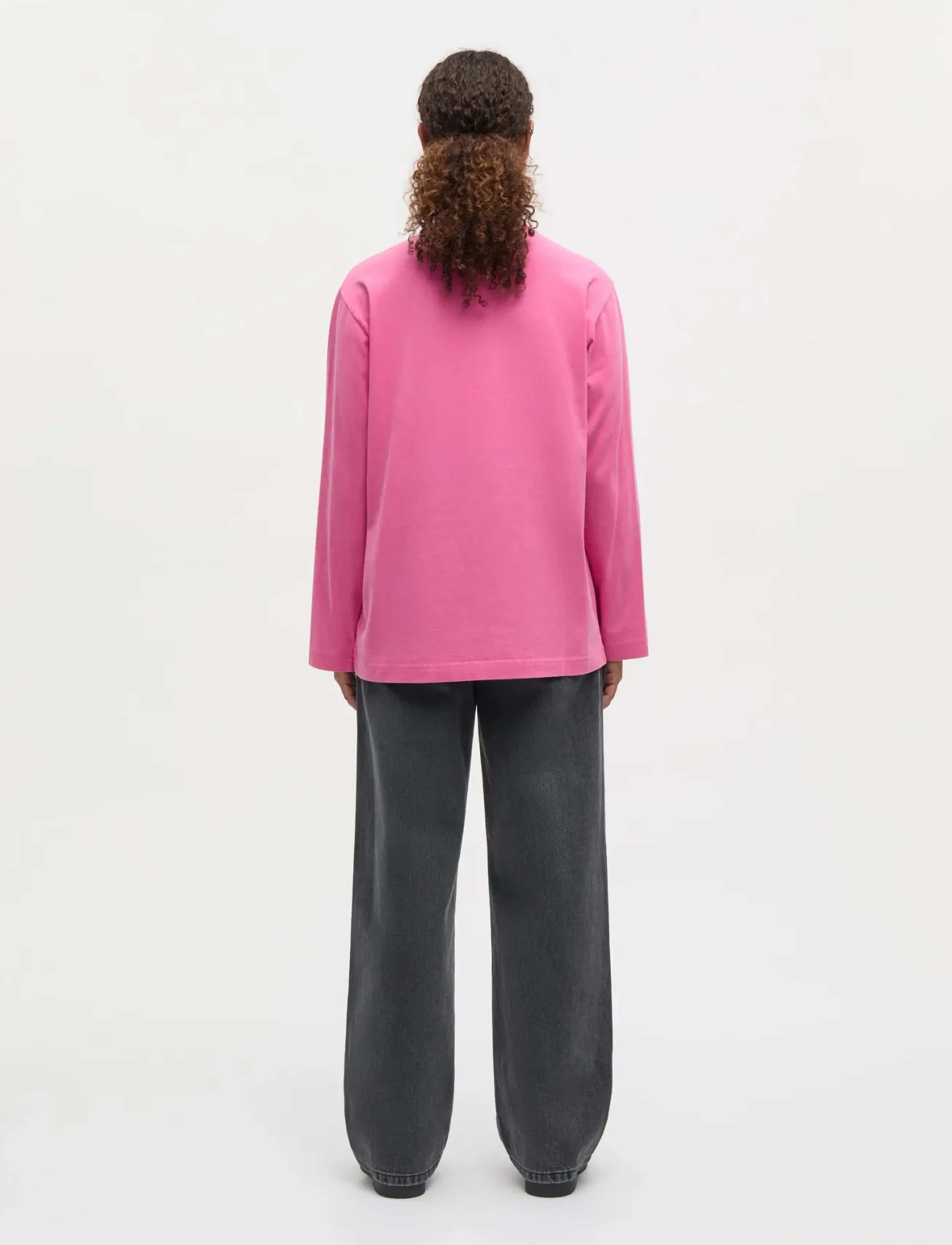 Mads Nørgaard - Cotton Jersey Jerry Tee LS - langärmlige tops - carmine rose - 2