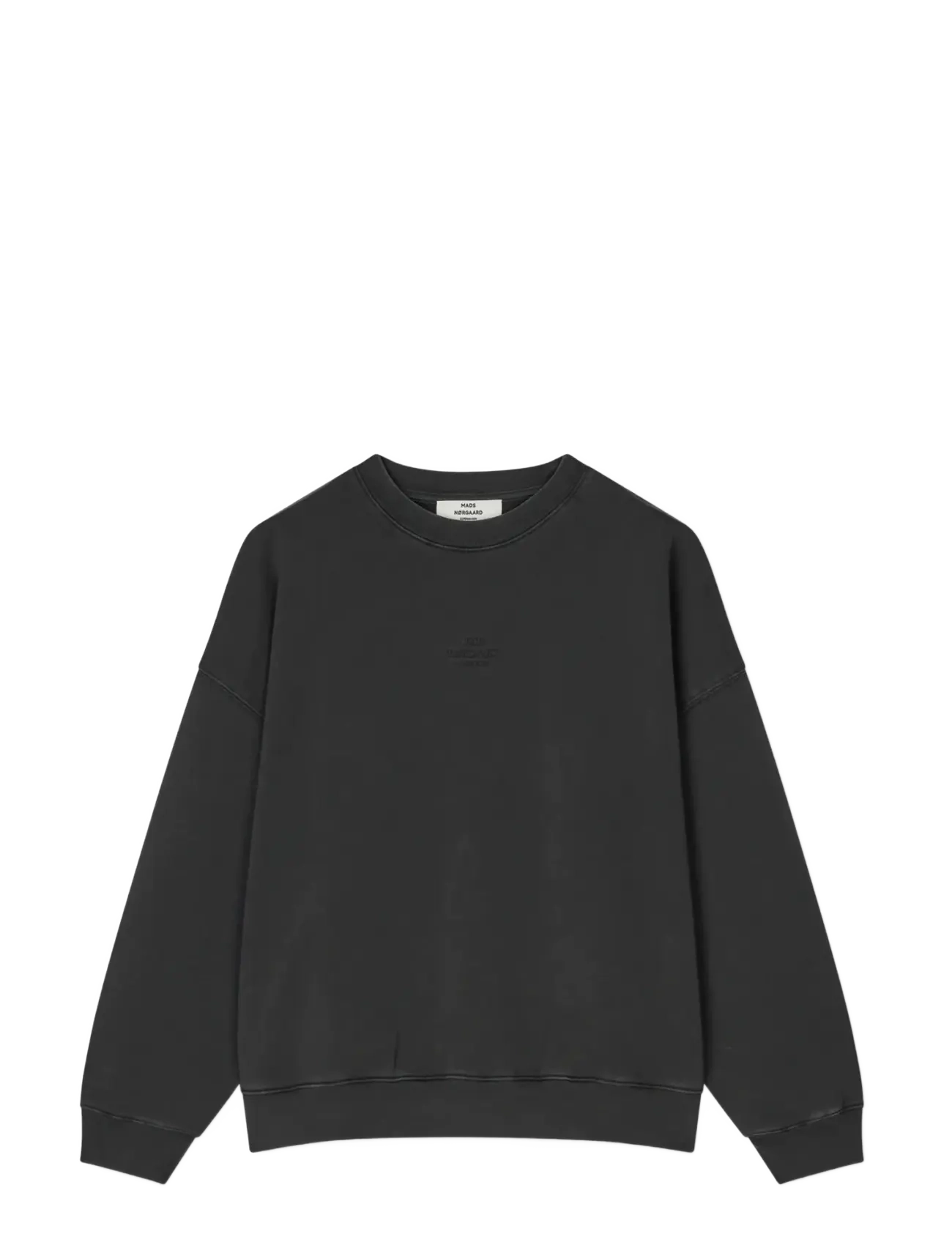 MADS NØRGAARD Compact Baumwolle Atli Sweatshirt Schwarz - M - Damen