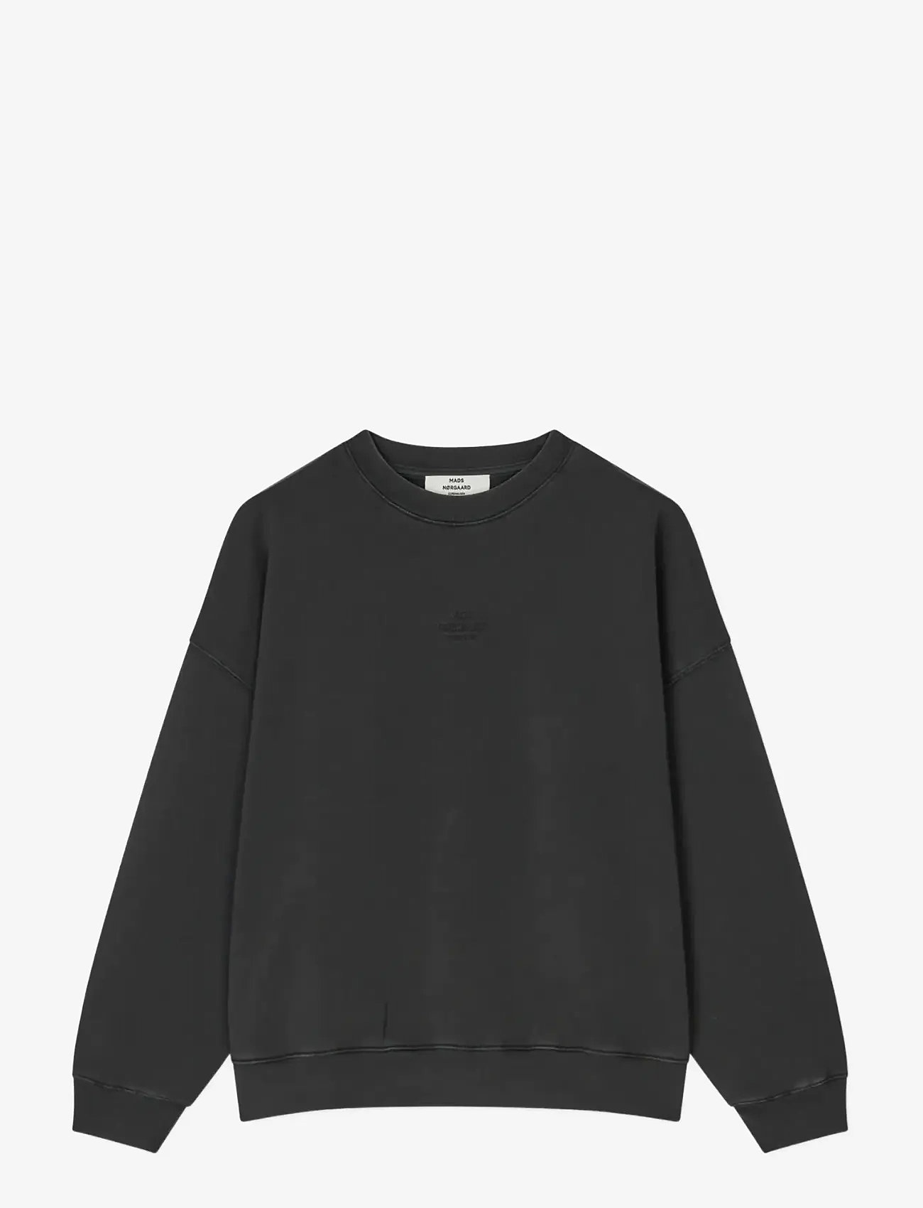 Mads Nørgaard - Compact Cotton Atli Sweatshirt - modetrender - black - 1