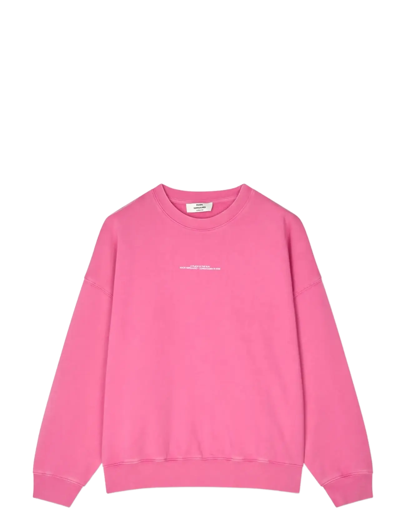 MADS NØRGAARD Compact Baumwolle Atli Sweatshirt Pink - S - Damen
