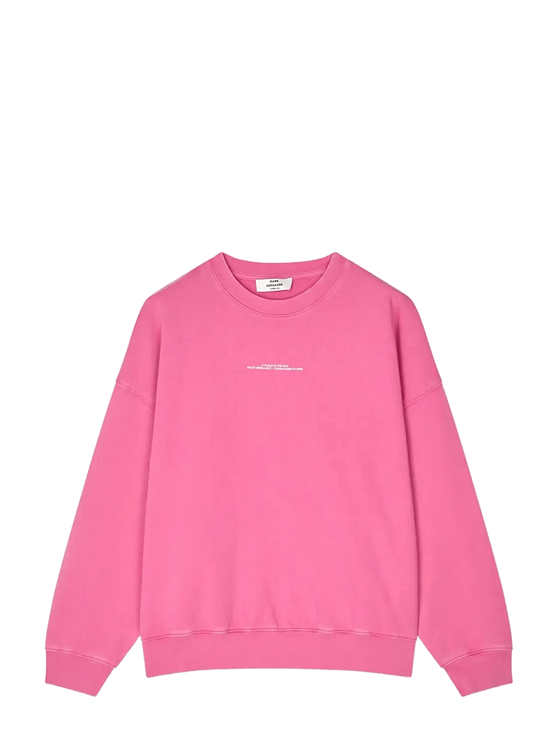Mads Nørgaard - Compact Cotton Atli Sweatshirt - modetrends - carmine rose - 1