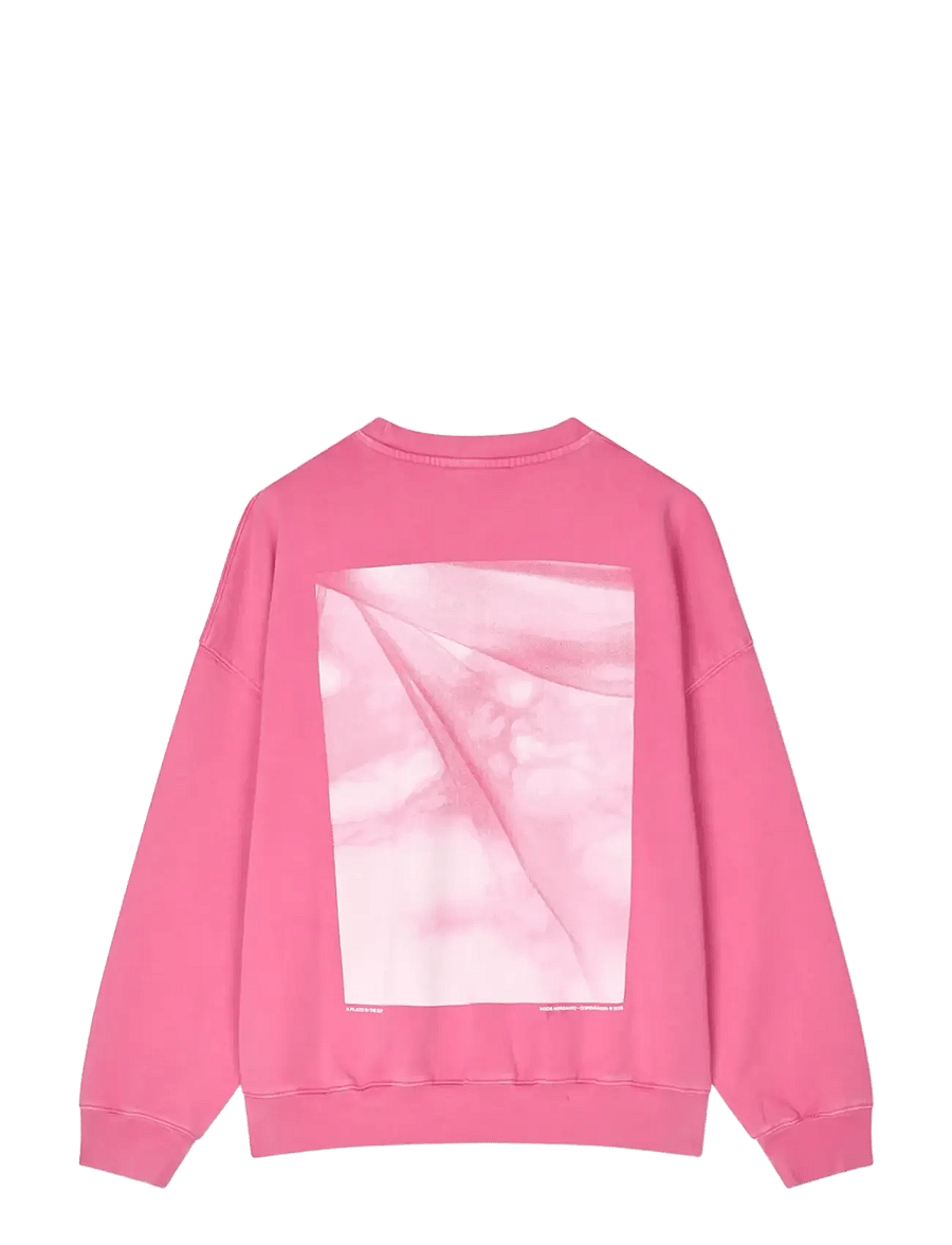 Mads Nørgaard - Compact Cotton Atli Sweatshirt - mode trends - carmine rose - 2