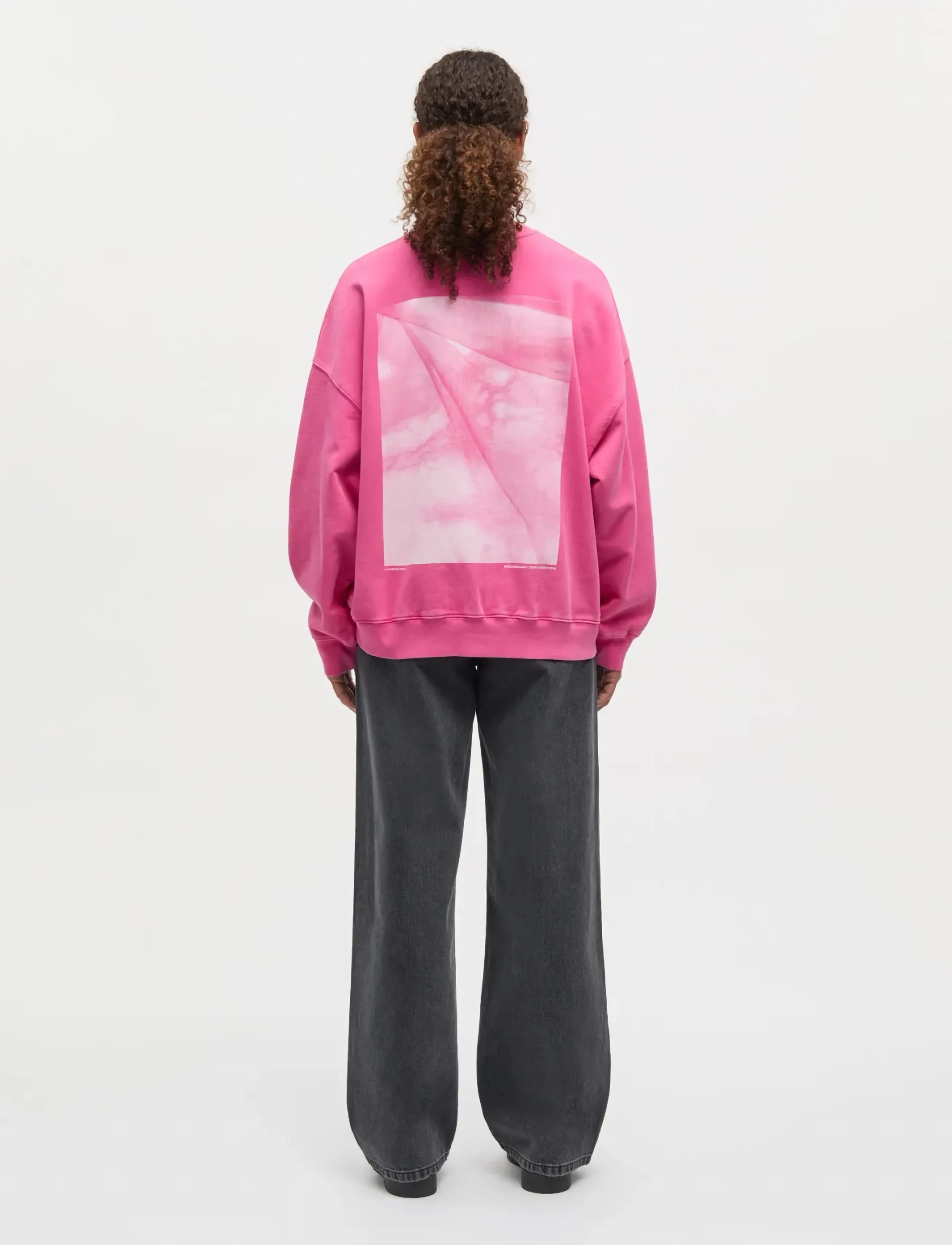 Mads Nørgaard - Compact Cotton Atli Sweatshirt - fashion trends - carmine rose - 3