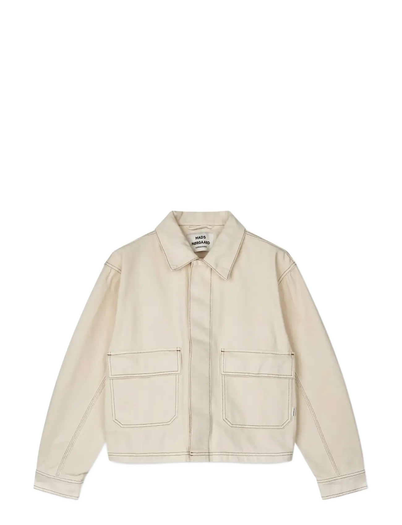 MADS NØRGAARD Soil Denim Solar Jacke Cream - 46-48 - Damen