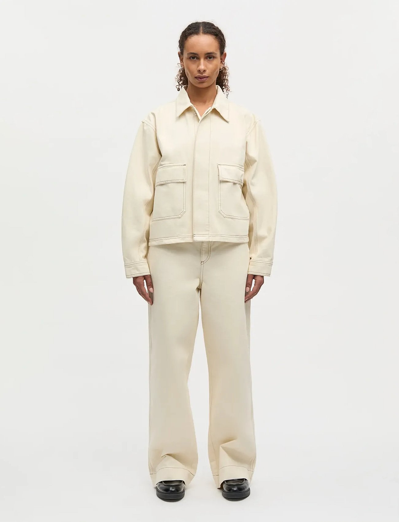 Soil Denim Solar Jacket - ALMOND OIL