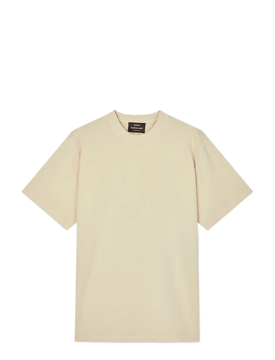 Mads Nørgaard - Combed Jersey Dye Thorbjørn Tee - kortärmade t-shirts - castle wall - 1