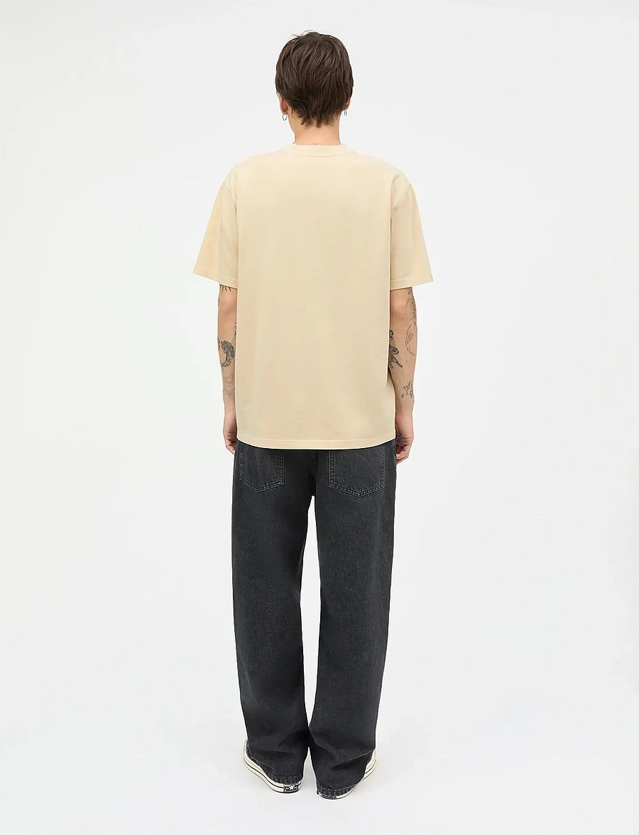 Mads Nørgaard - Combed Jersey Dye Thorbjørn Tee - kortärmade t-shirts - castle wall - 2