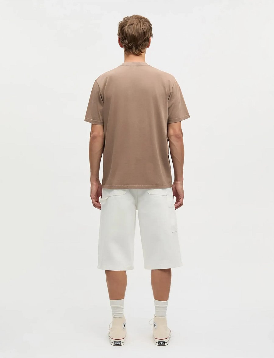 Mads Nørgaard - Combed Jersey Dye Thorbjørn Tee - kortærmede t-shirts - walnut - 2