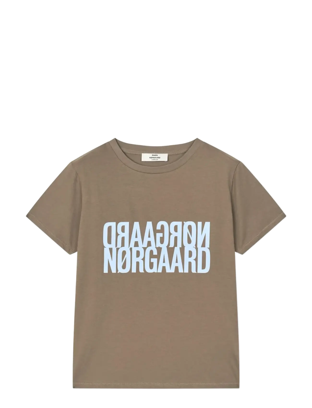 Mads Nørgaard Single Cotton Trenda P Tee - Kläder - WALNUT / brown