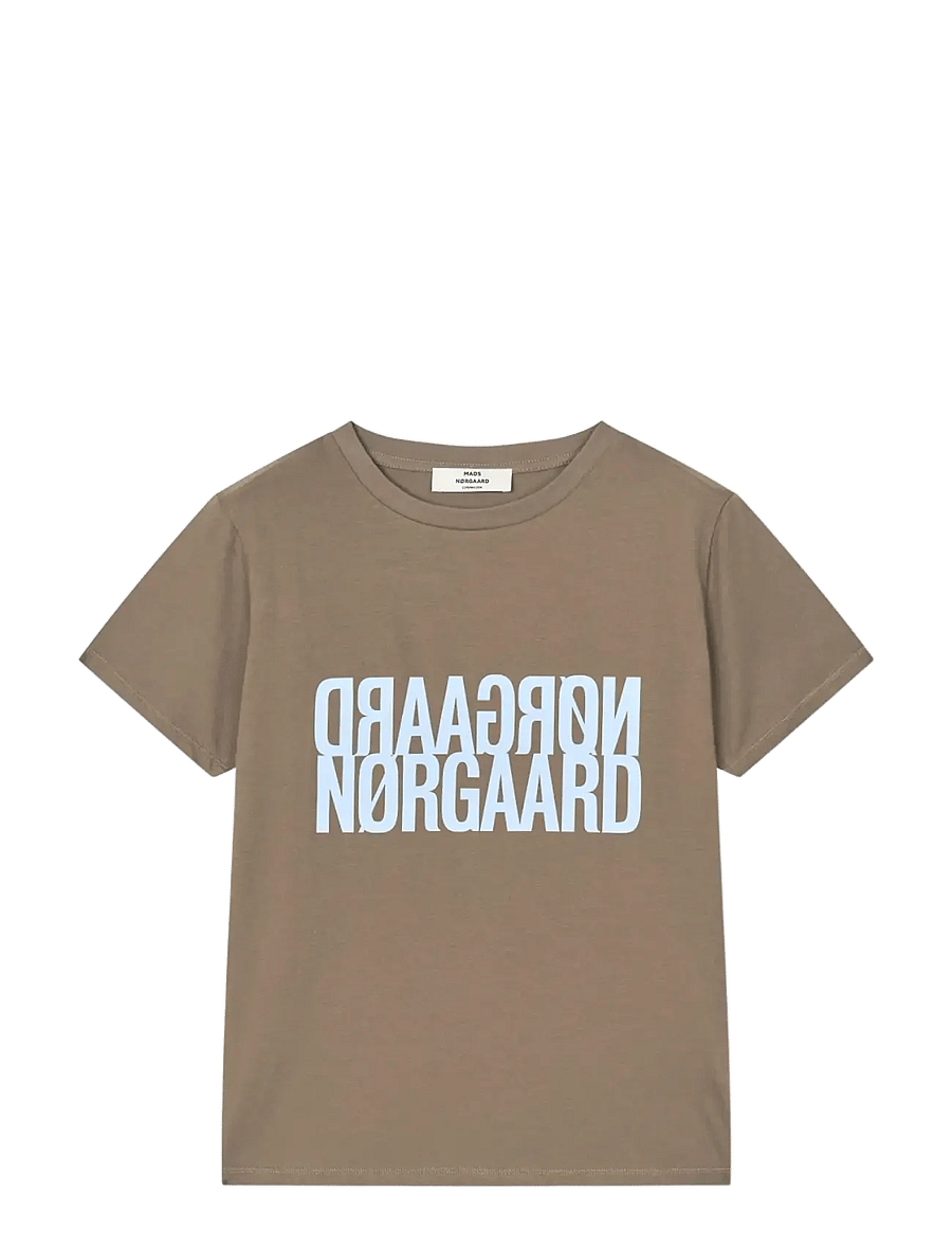 Mads Nørgaard - Single Cotton Trenda P Tee - t-särgid - walnut - 0