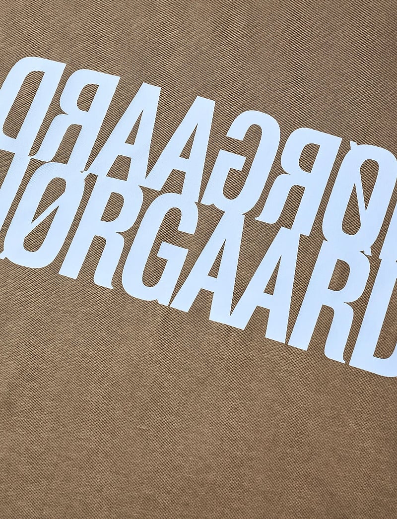 Mads Nørgaard - Single Cotton Trenda P Tee - t-shirts - walnut - 1