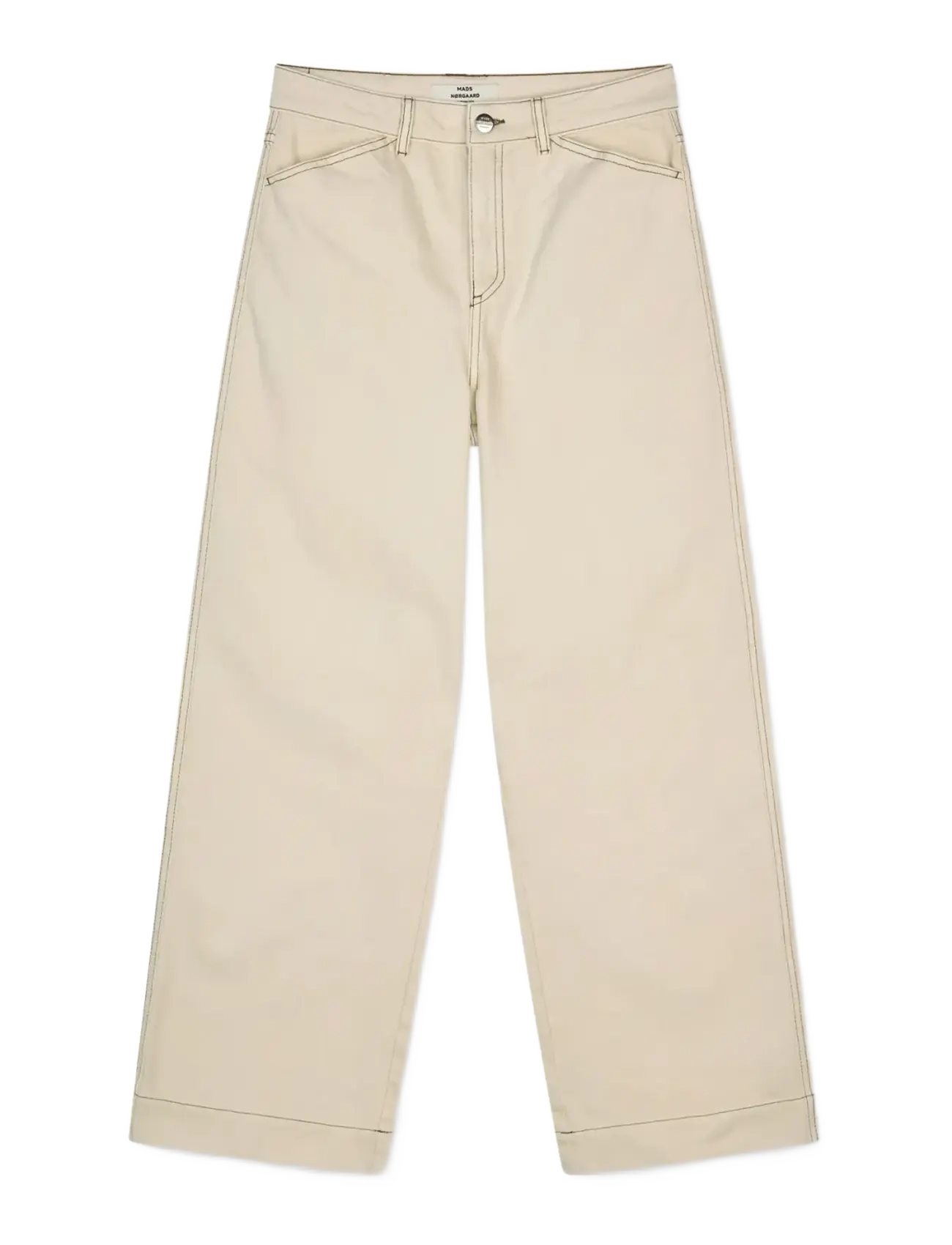 Mads Nørgaard Soil Denim Kargo pants - Mads Nørgaard - ALMOND OIL / cream