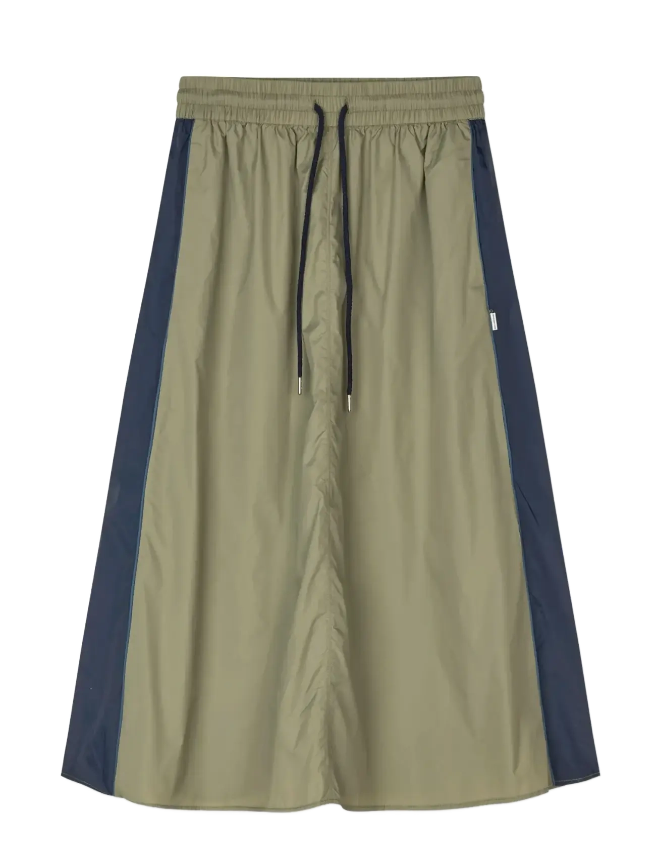 Mads Nørgaard Ripstop Nylon Caro Skirt - Transitional Layering - OVERLAND TREK/SKY CAPTAIN / khaki/green