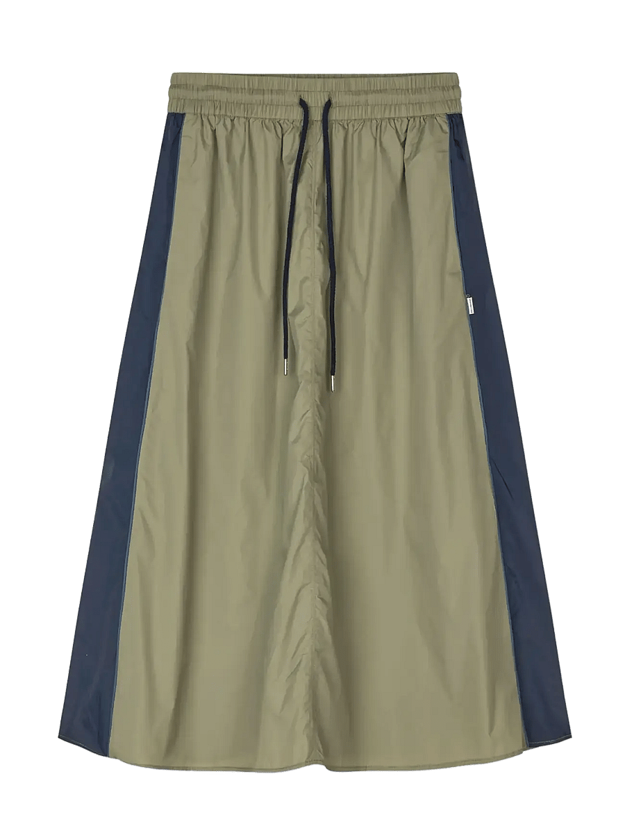 Mads Nørgaard - Ripstop Nylon Caro Skirt - midiseelikud - overland trek/sky captain - 1