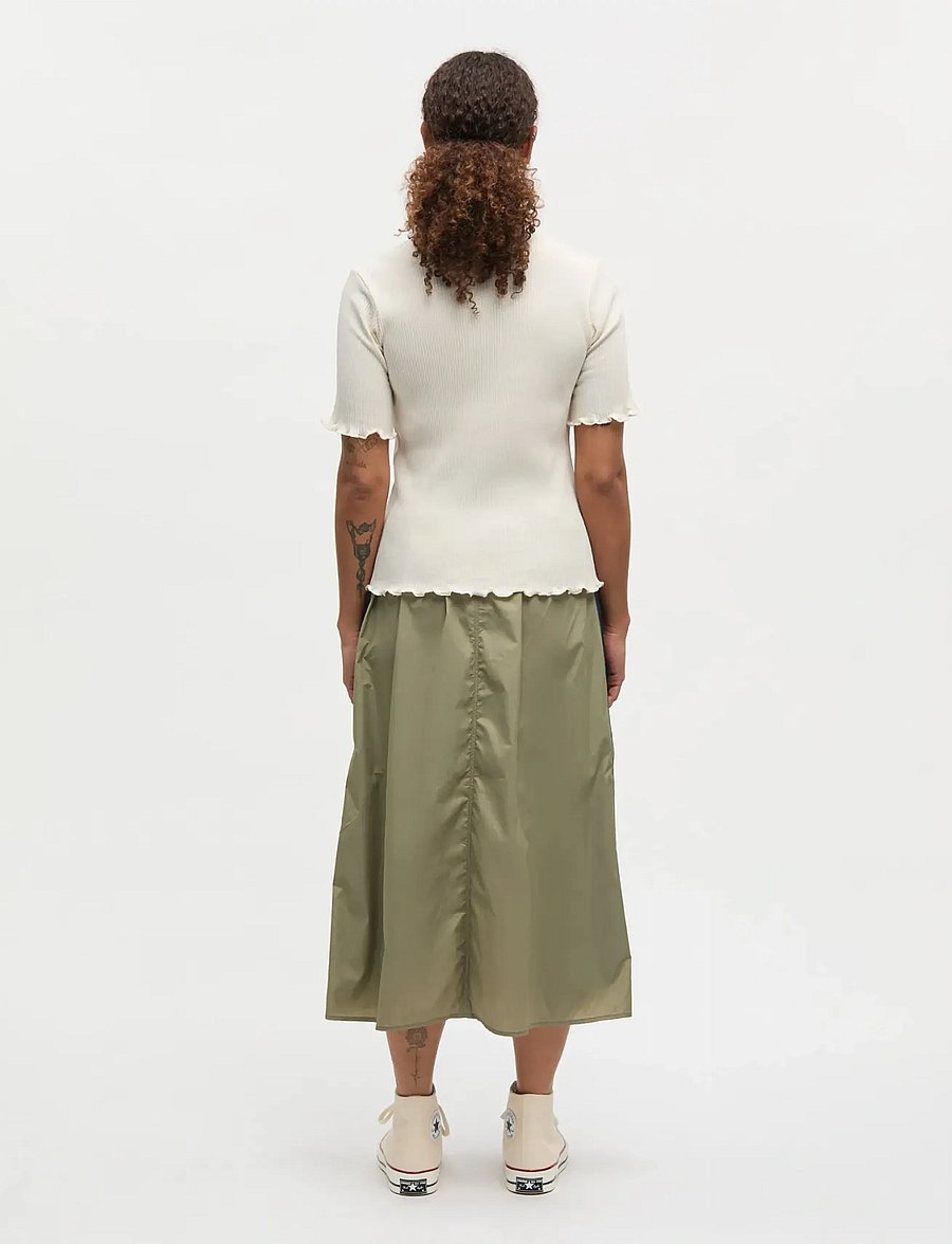 Mads Nørgaard - Ripstop Nylon Caro Skirt - midiseelikud - overland trek/sky captain - 2