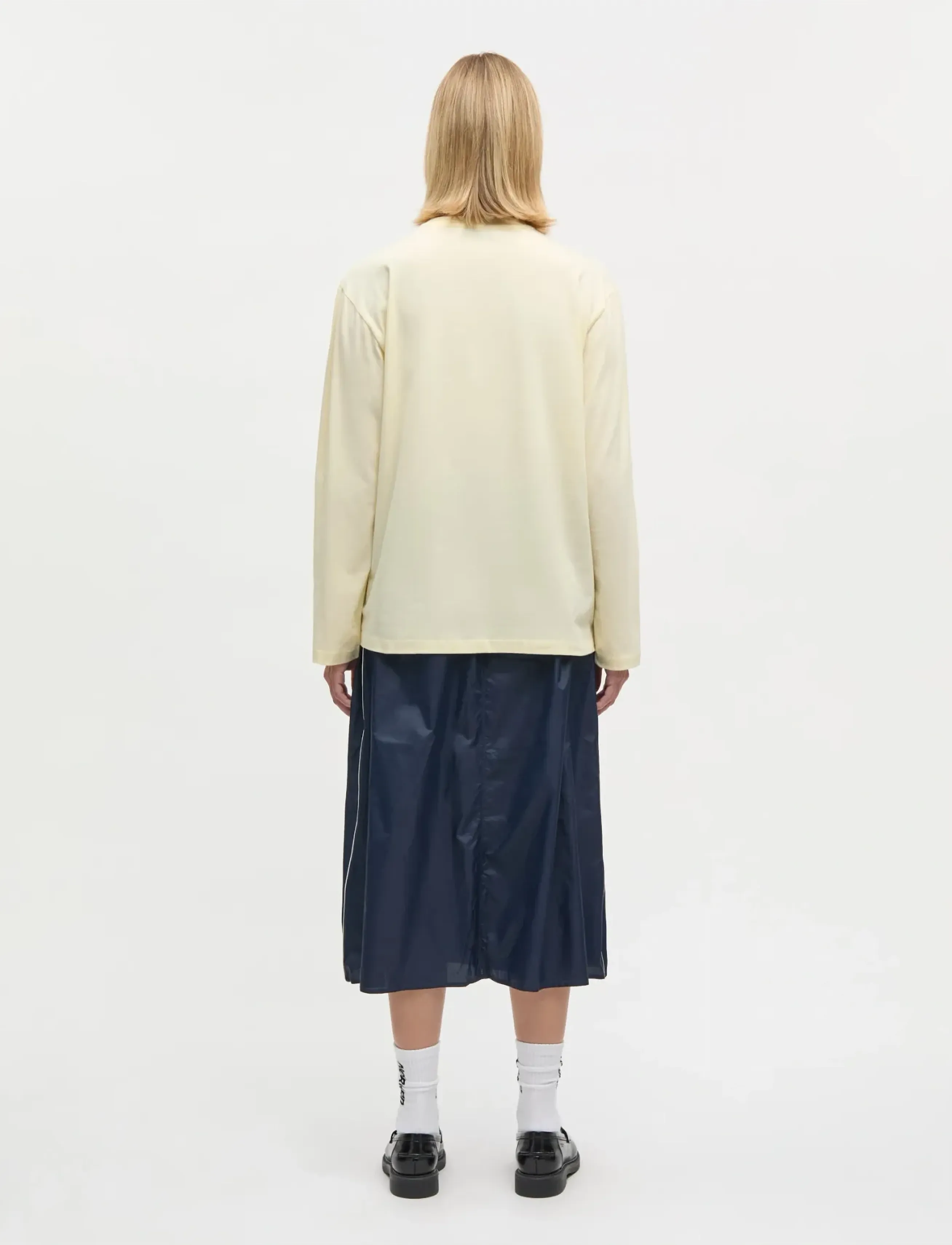 Mads Nørgaard - Ripstop Nylon Caro Skirt - midiseelikud - sky captain - 2