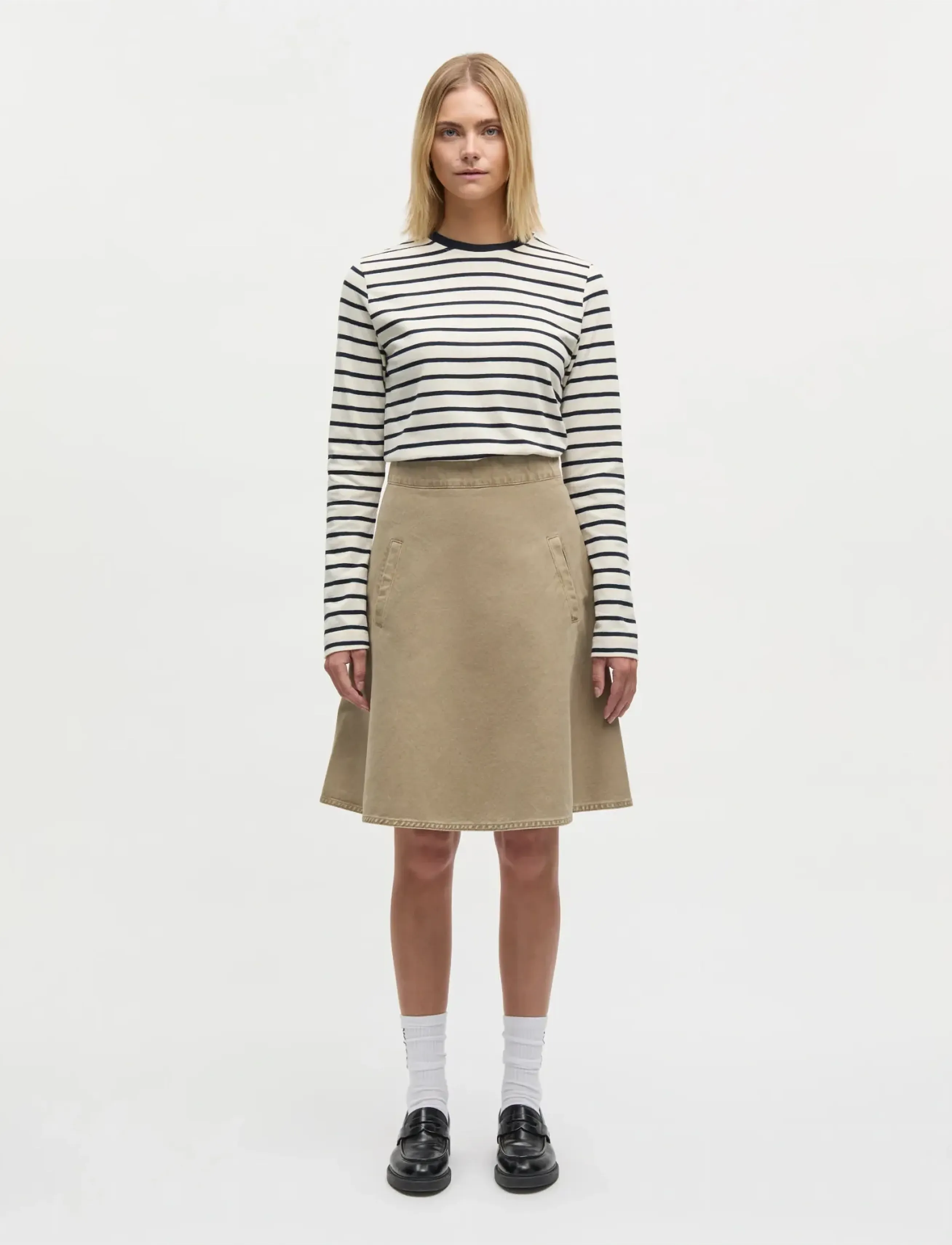 Mads Nørgaard Soil Denim Stelly Skirt - Jeansröcke - OVERLAND TREK / khaki/green