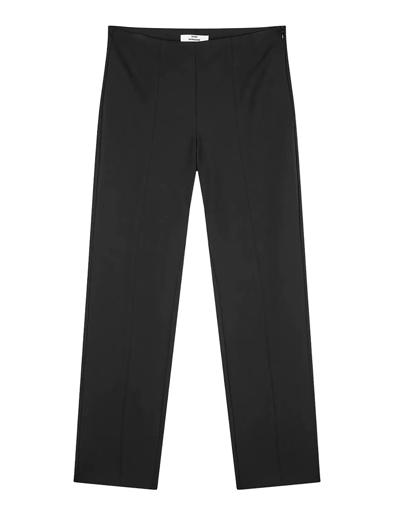 Mads Nørgaard - Stretchy Nylon Lyne Pants - slim fit hosen - black - 1