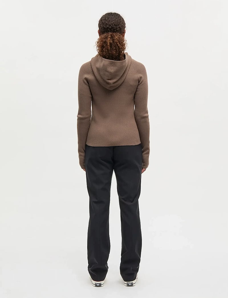 Mads Nørgaard - Stretchy Nylon Lyne Pants - slim fit hosen - black - 2