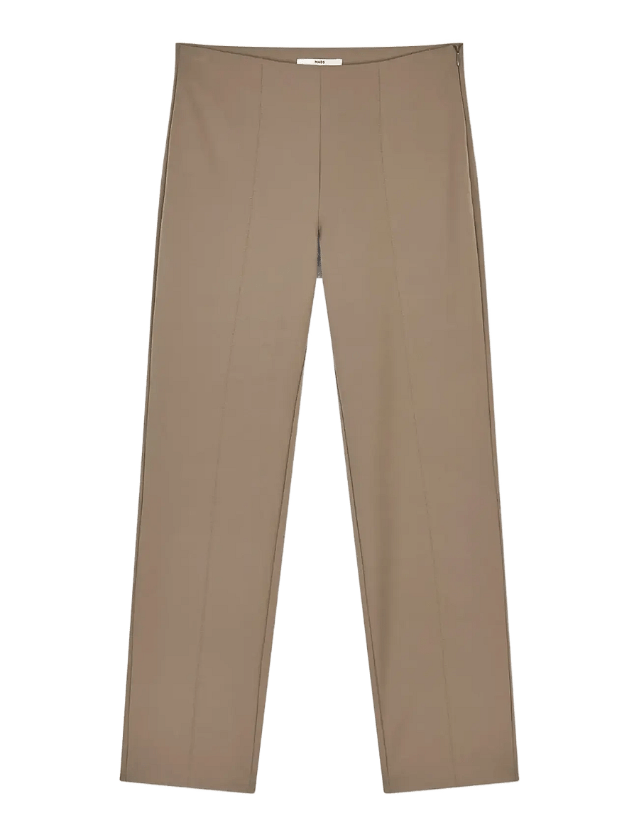 Mads Nørgaard - Stretchy Nylon Lyne Pants - slim-fit hosen - walnut - 0