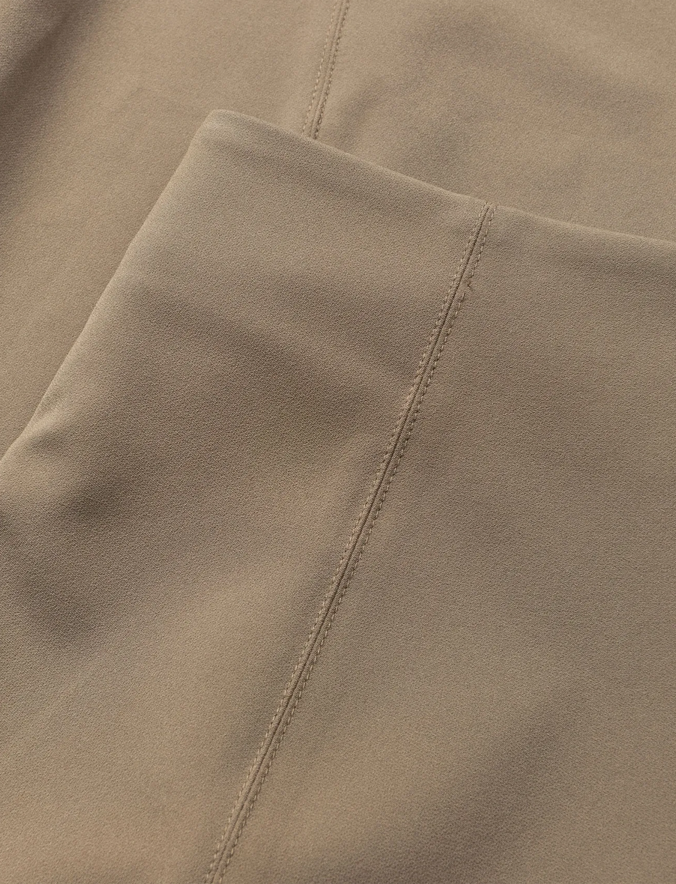 Mads Nørgaard - Stretchy Nylon Lyne Pants - slim fit-byxor - walnut - 1