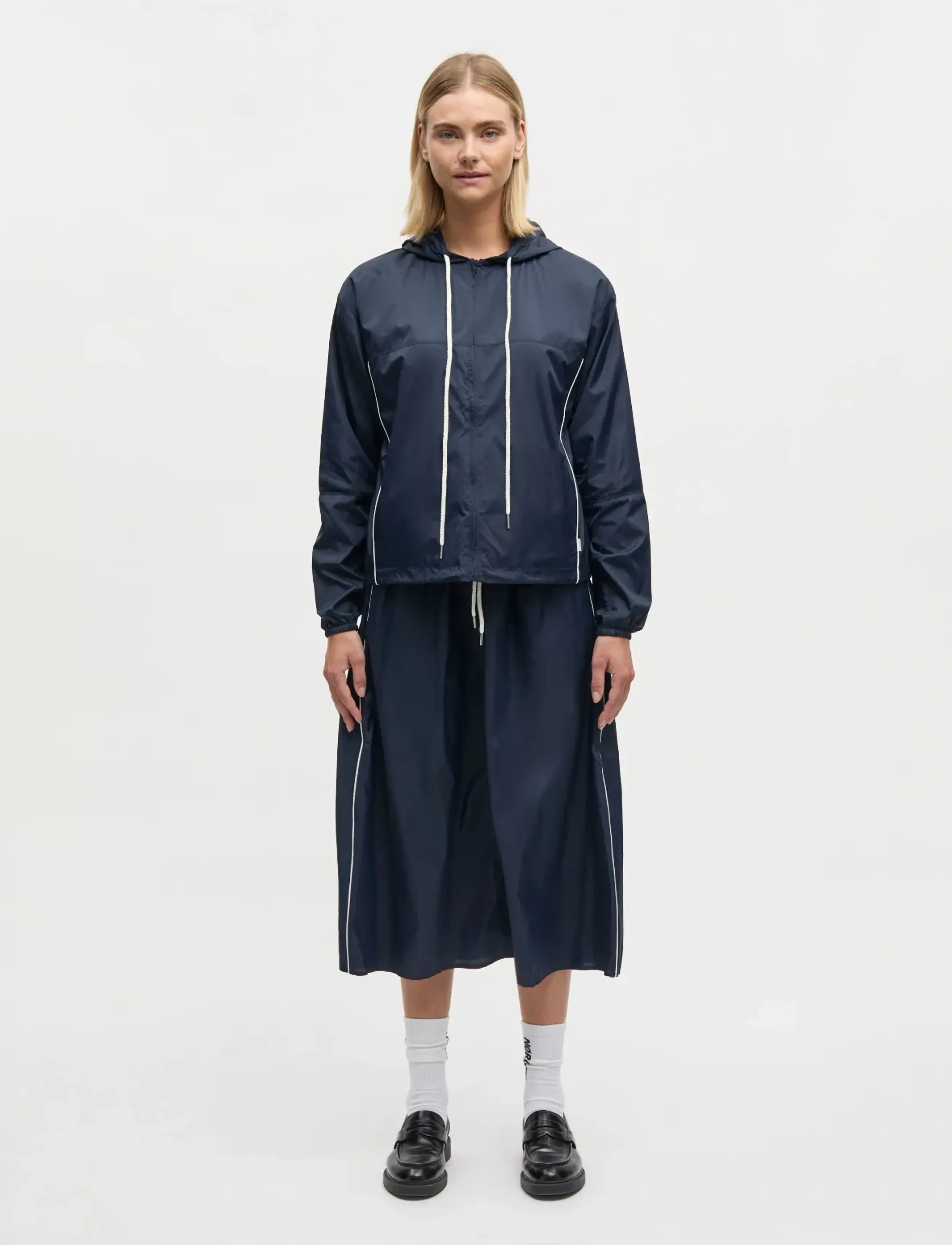 Mads Nørgaard Ripstop Nylon Kala Jacket - Jackor - SKY CAPTAIN / navy