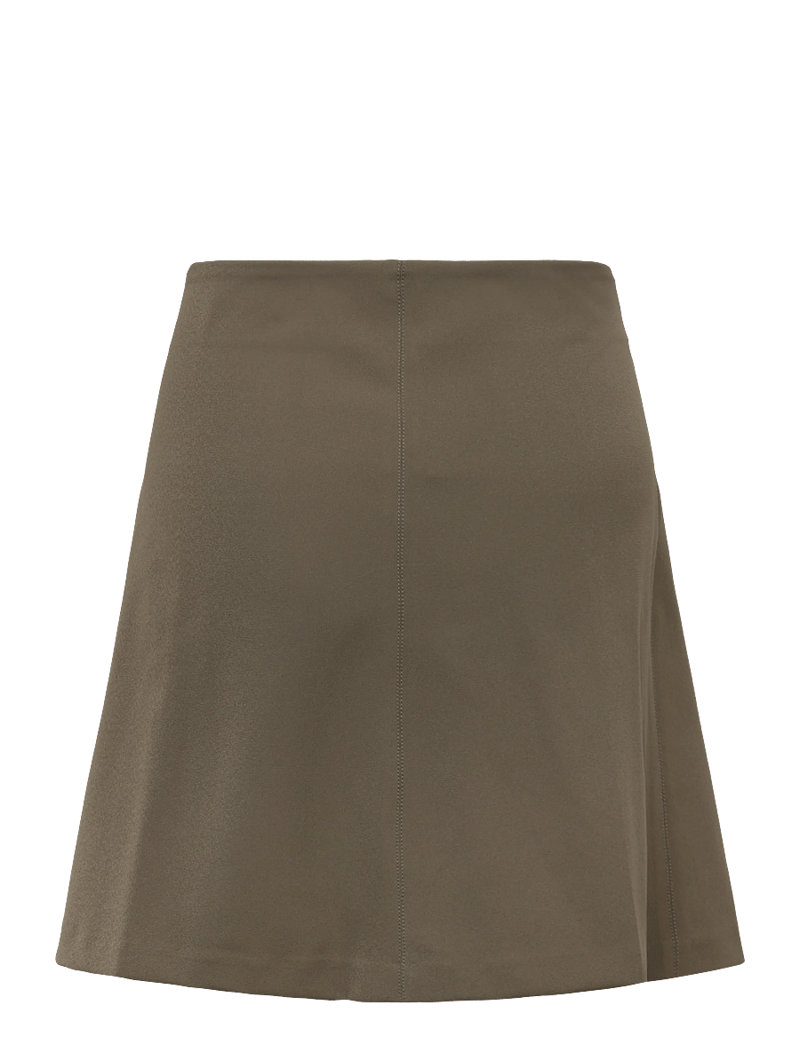 Mads Nørgaard - Stretchy Nylon Roberta Skirt - kurze röcke - tarmac - 1