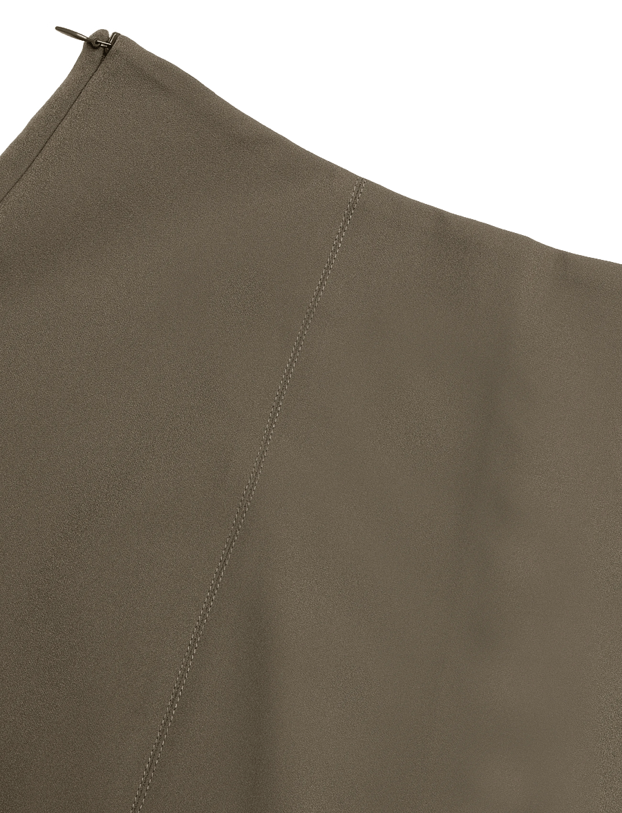 Mads Nørgaard - Stretchy Nylon Roberta Skirt - kurze röcke - tarmac - 2