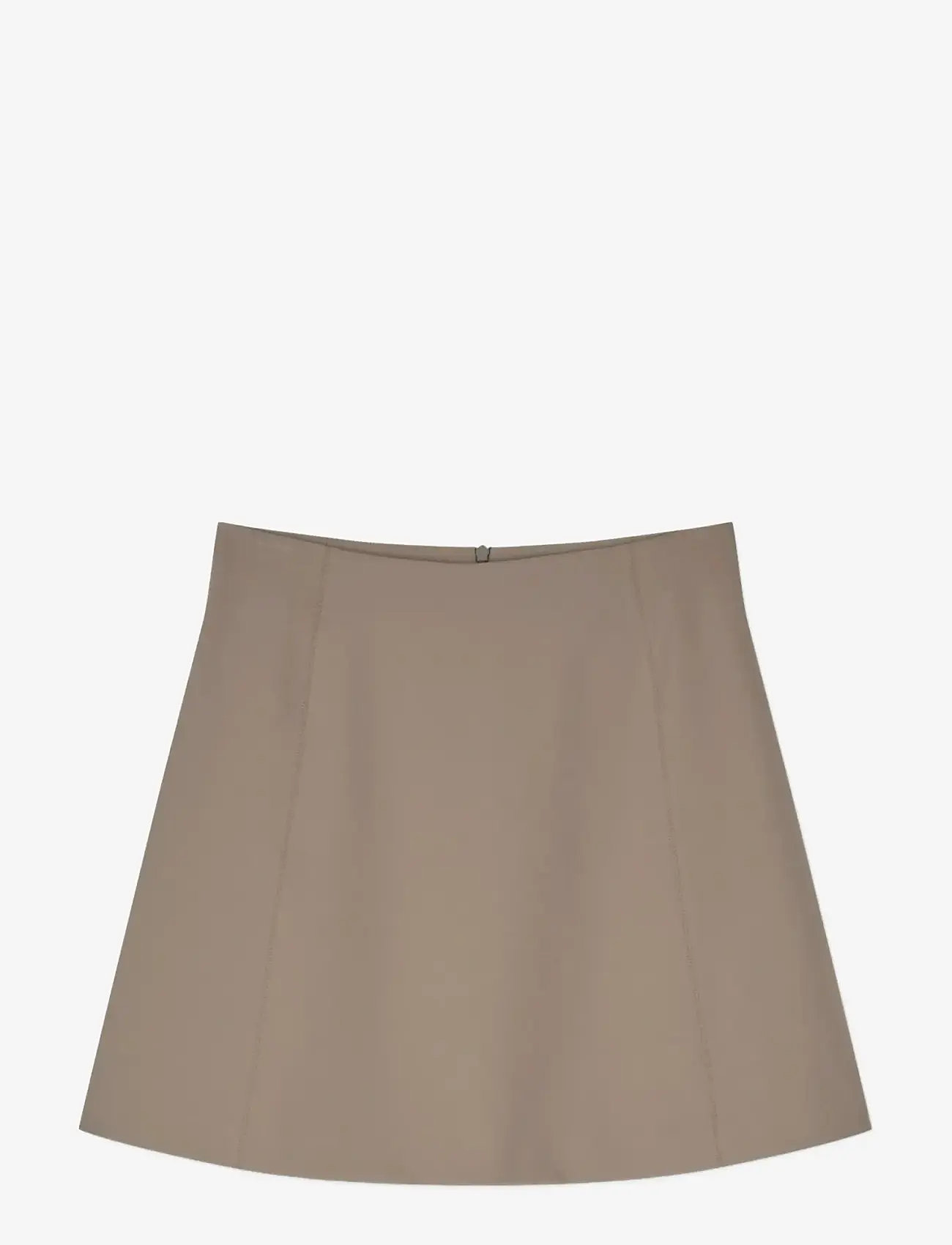 Mads Nørgaard - Stretchy Nylon Roberta Skirt - miniseelikud - walnut - 1