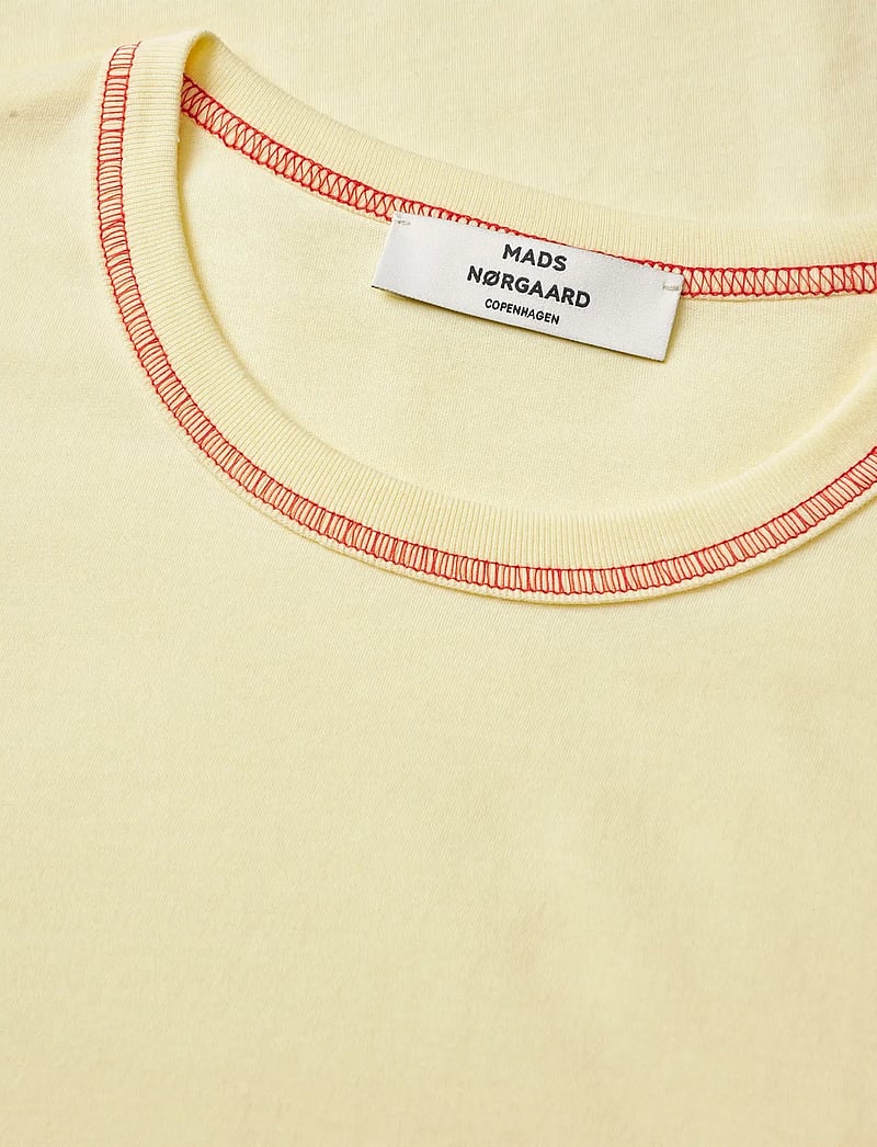 Mads Nørgaard - Single Cotton Grace Tee - t-shirts - almond oil - 3