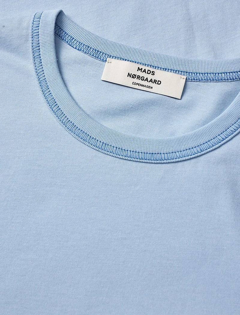 Mads Nørgaard - Single Cotton Grace Tee - t-shirts - cashmere blue - 1