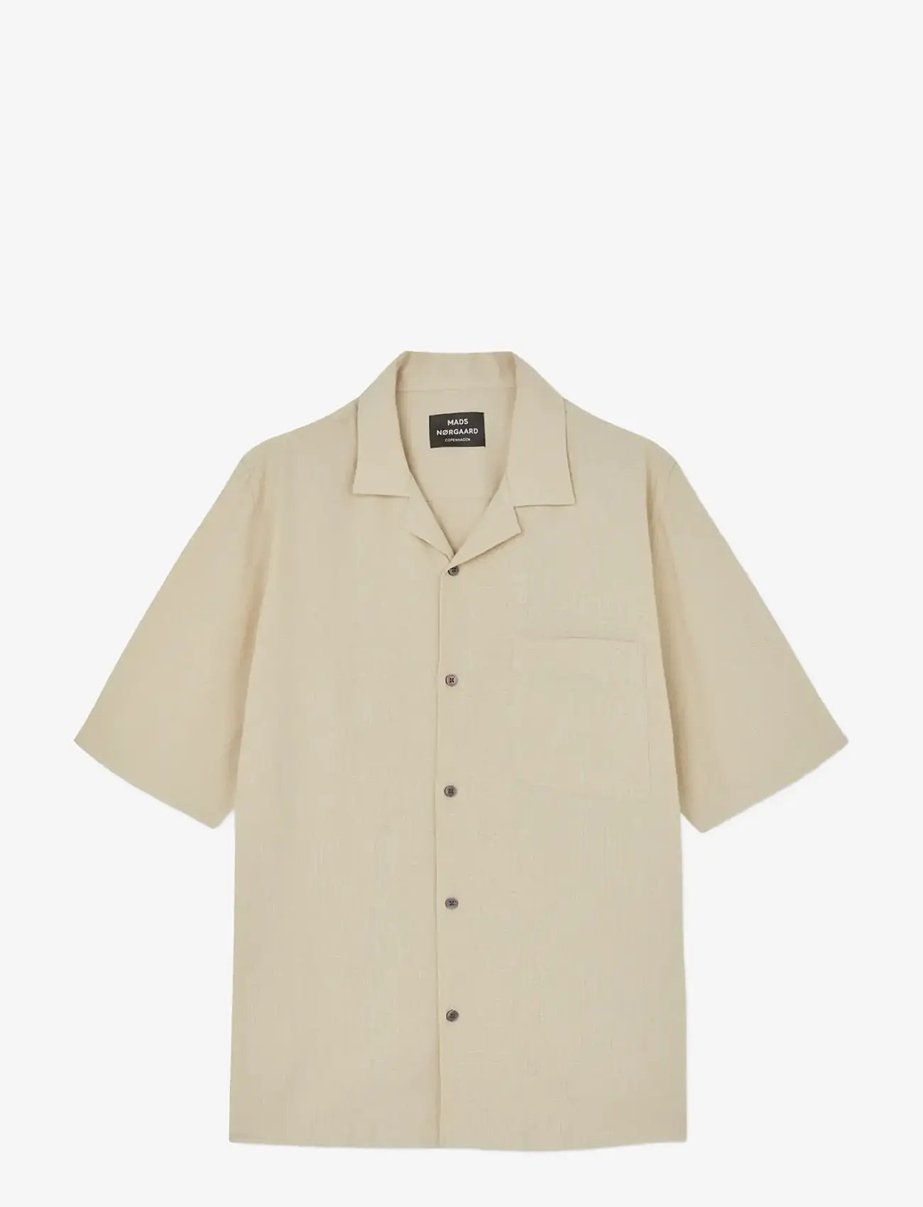 Mads Nørgaard - Texture Kenji Shirt SS - short-sleeved shirts - castle wall - 0