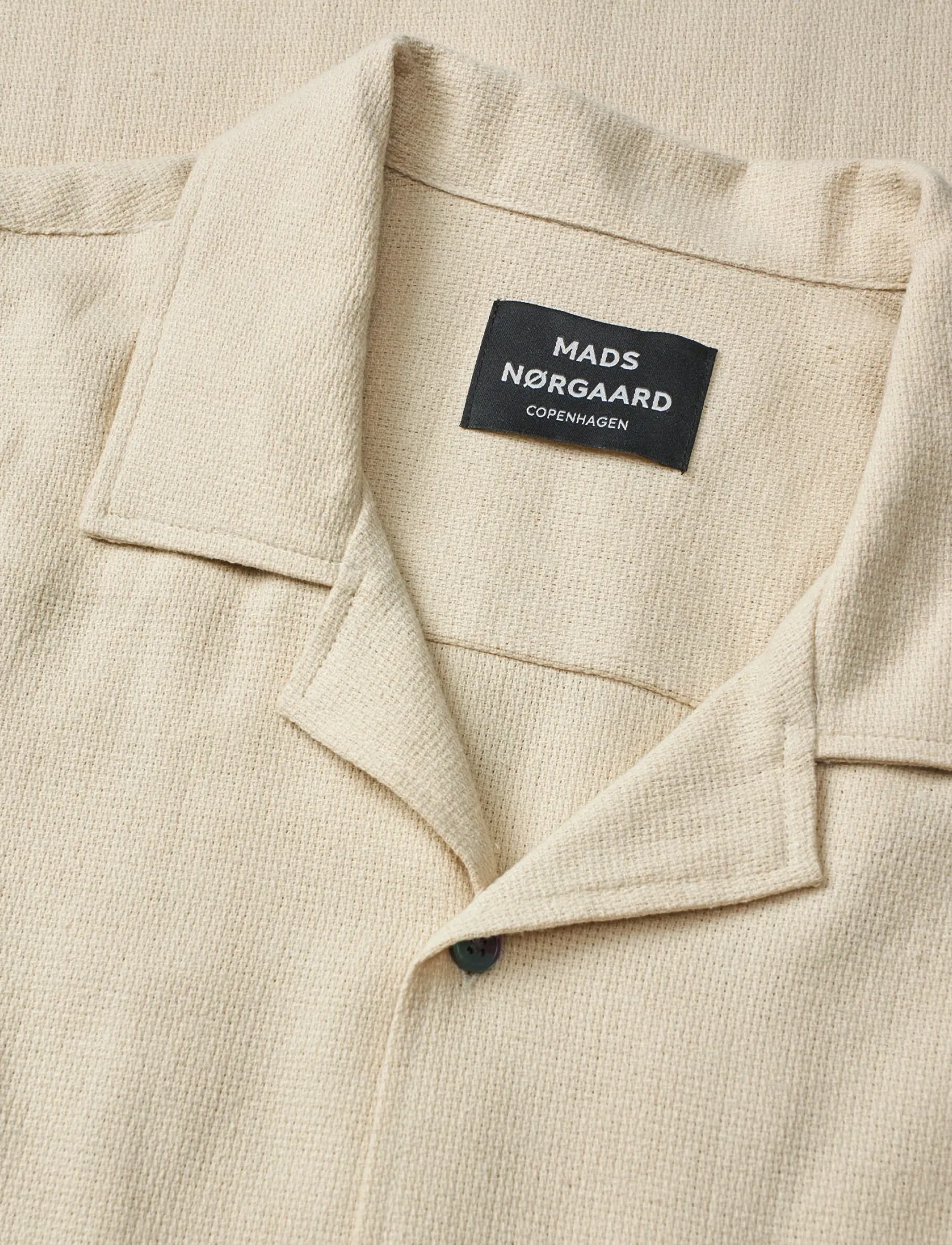 Mads Nørgaard - Texture Kenji Shirt SS - kurzarmhemden - castle wall - 1