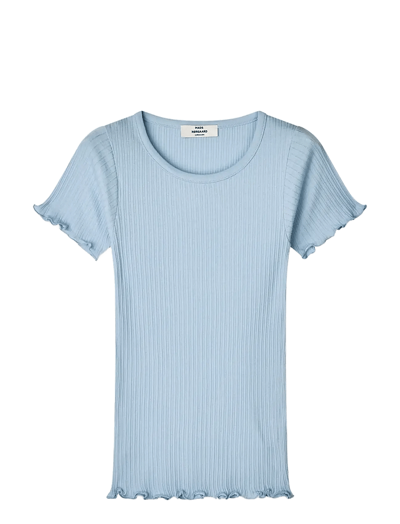Mads Nørgaard - Pointella Trixy Tee - t-shirts - cashmere blue - 0