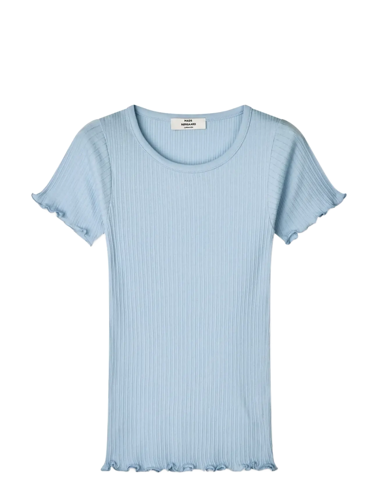 Mads Nørgaard - Pointella Trixy Tee - t-shirts - cashmere blue - 0