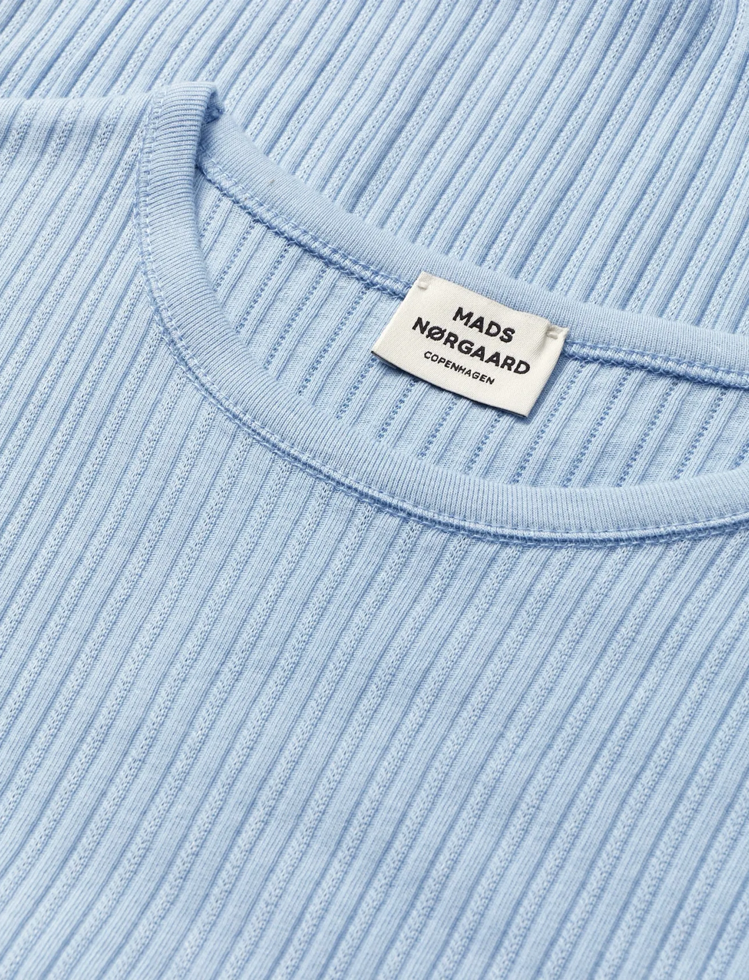 Mads Nørgaard - Pointella Trixy Tee - t-shirts - cashmere blue - 1