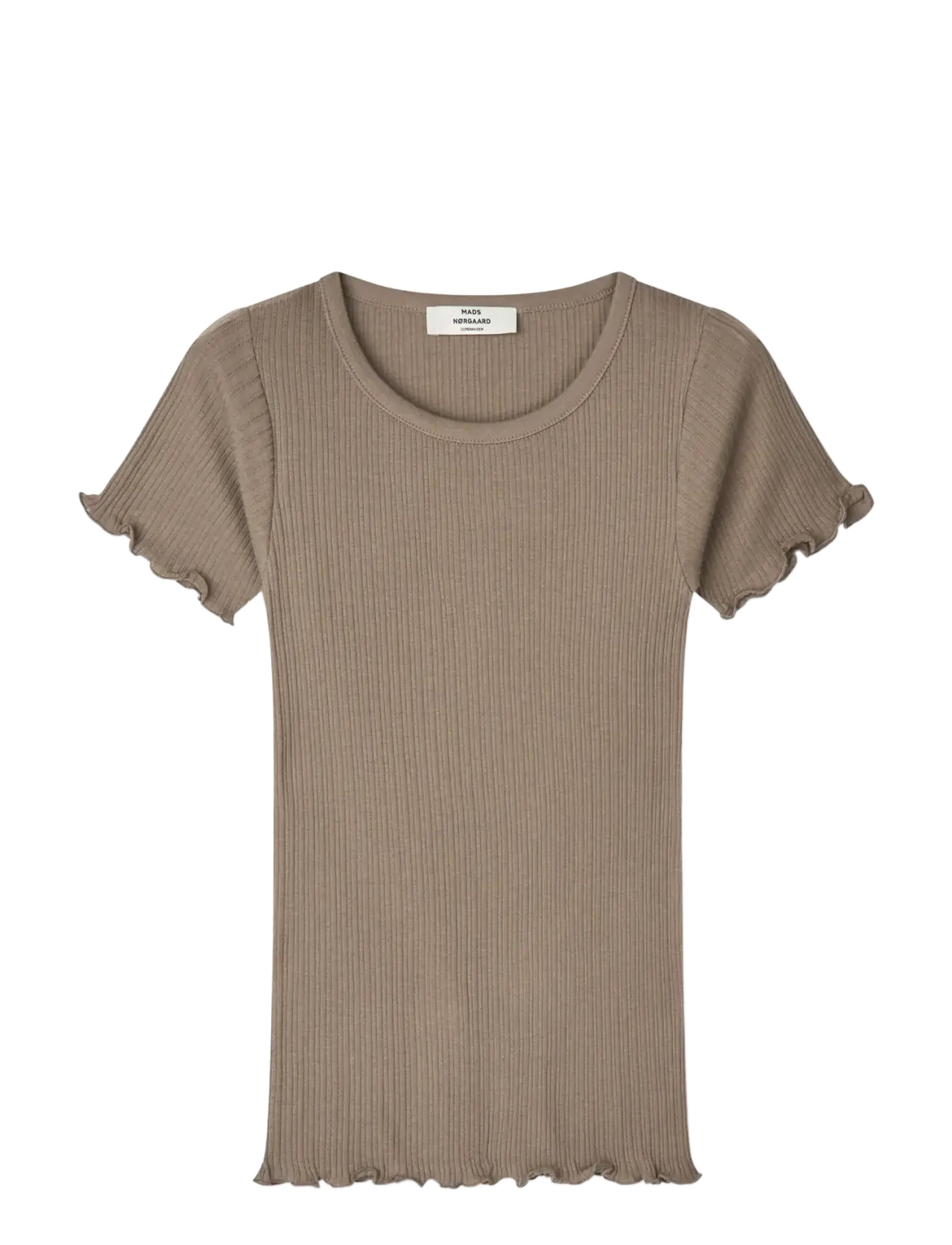 Mads Nørgaard Pointella Trixy Tee - Kleidung - WALNUT / brown