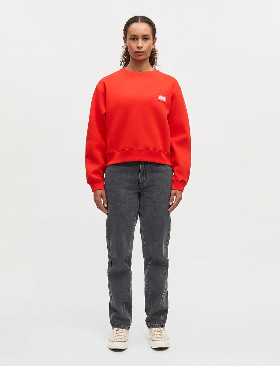 Mads Nørgaard - Standard Taylor Sweatshirt - sweatshirts - fiery red - 0