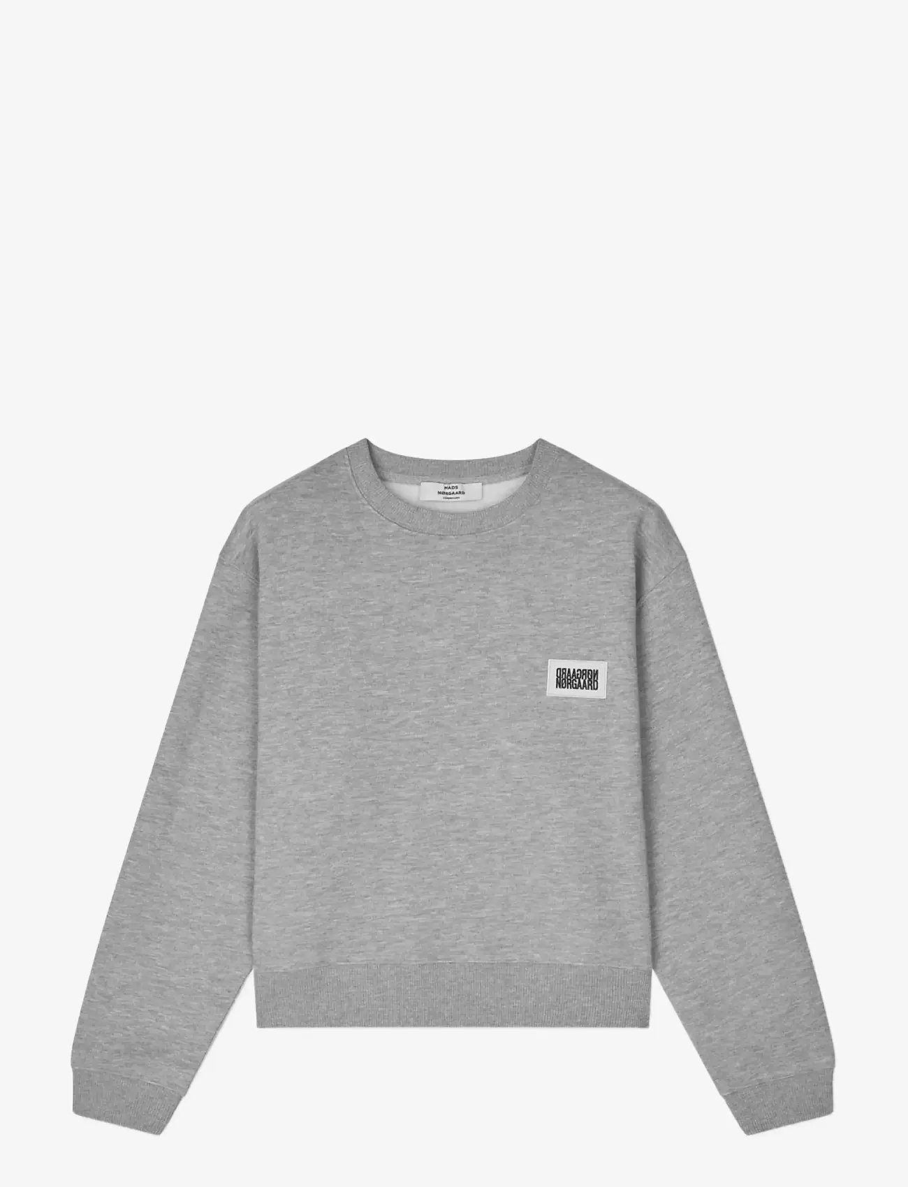 Mads Nørgaard - Standard Taylor Sweatshirt - mode trends - grey melange - 1