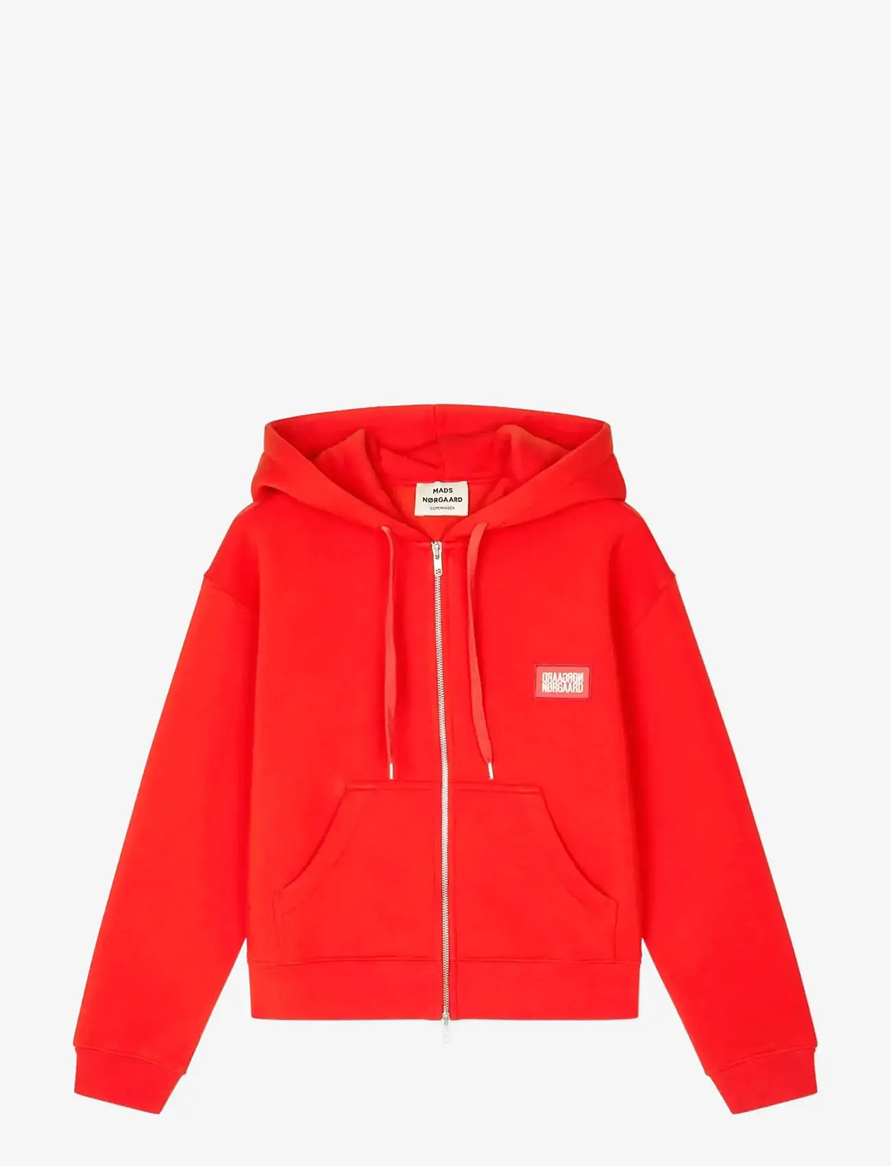 Mads Nørgaard - Standard Bobo Hood Sweatshirt - dressipluusid - fiery red - 0