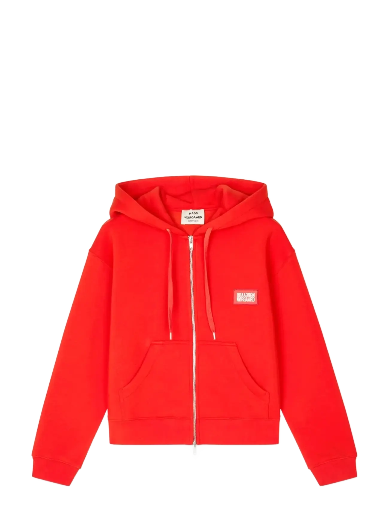 Mads Nørgaard Standard Bobo Hood Sweatshirt - Sweatshirts - FIERY RED / red