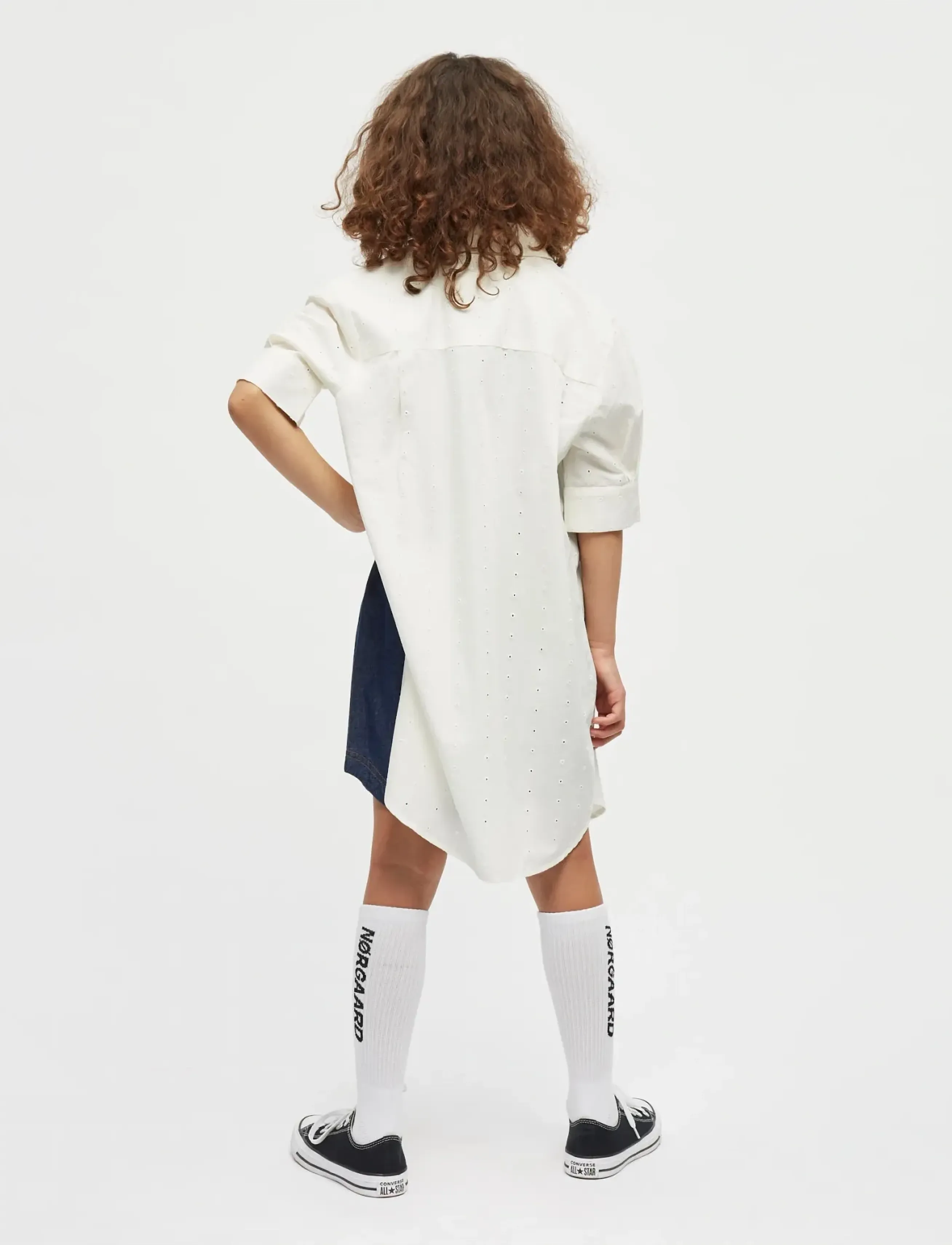 Mads Nørgaard - Air Denim Pio Shorts - denimshorts - mid blue denim - 3