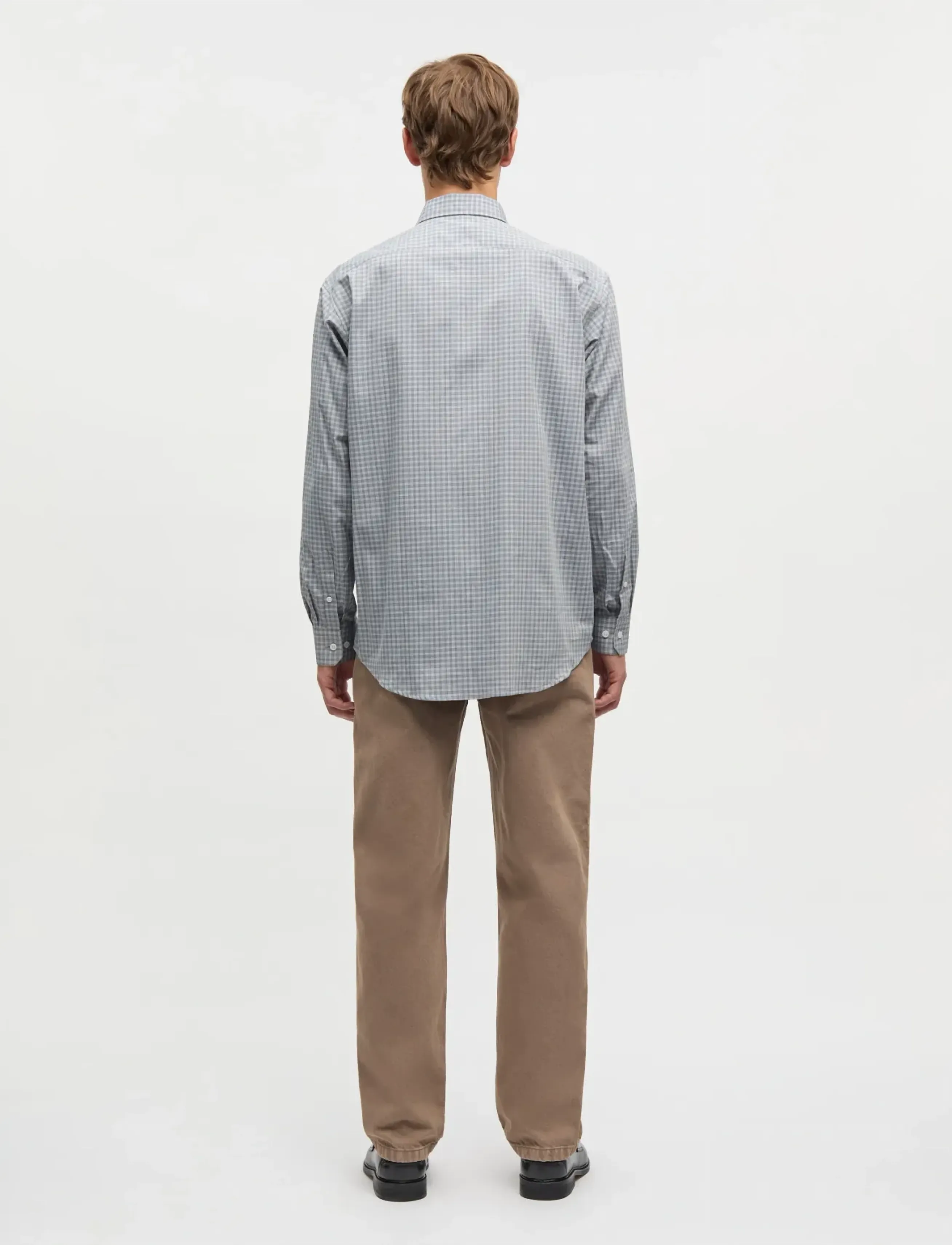 Mads Nørgaard - Cotton Soft Marcel Shirt - striped shirts - sky captain ch. - 2