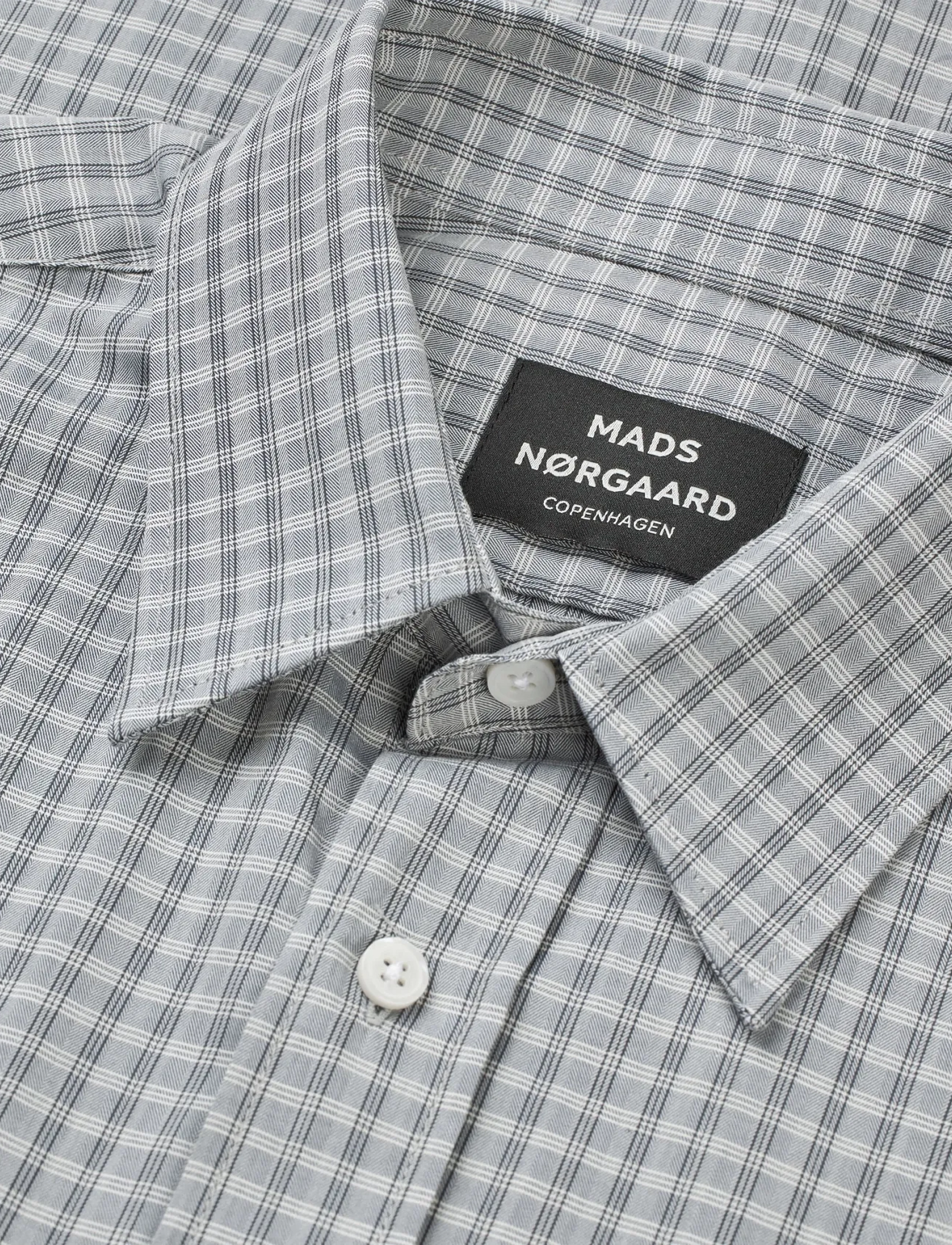 Mads Nørgaard - Cotton Soft Marcel Shirt - striped shirts - sky captain ch. - 3